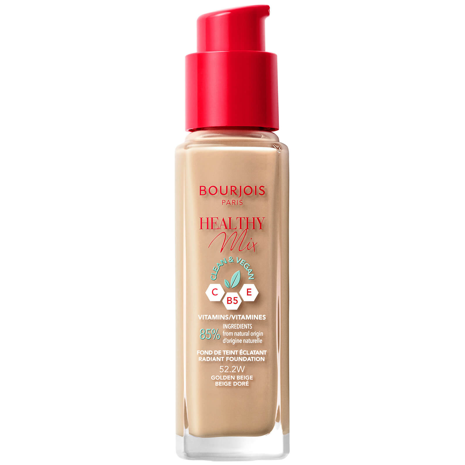 

Bourjois Healthy Mix Clean Foundation 30ml (Various Shades) - 52.2 Golden Beige