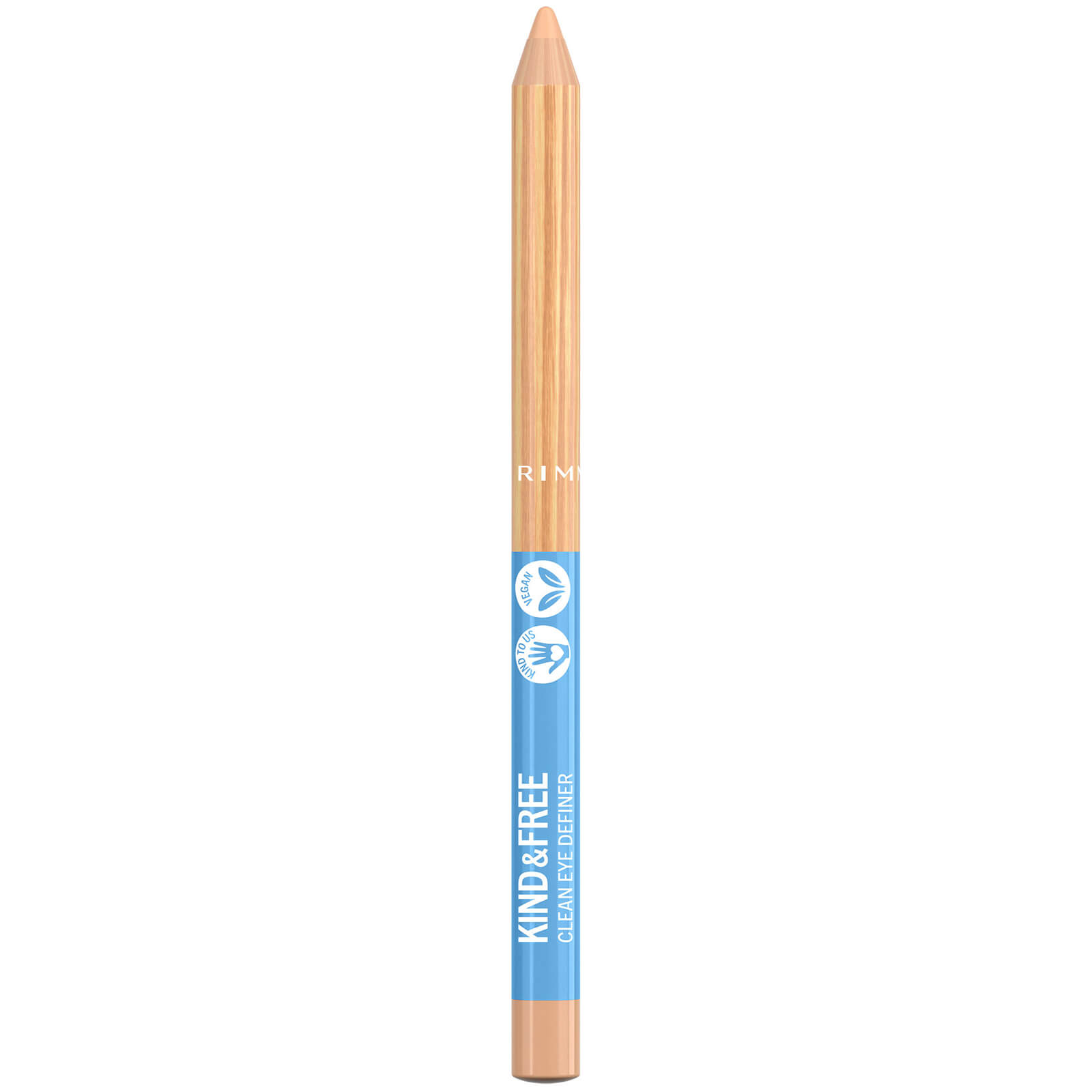 Rimmel London Kind & Free Clean Eyeliner Pencil 1.1g (Various Shades) - 005 Creamy White