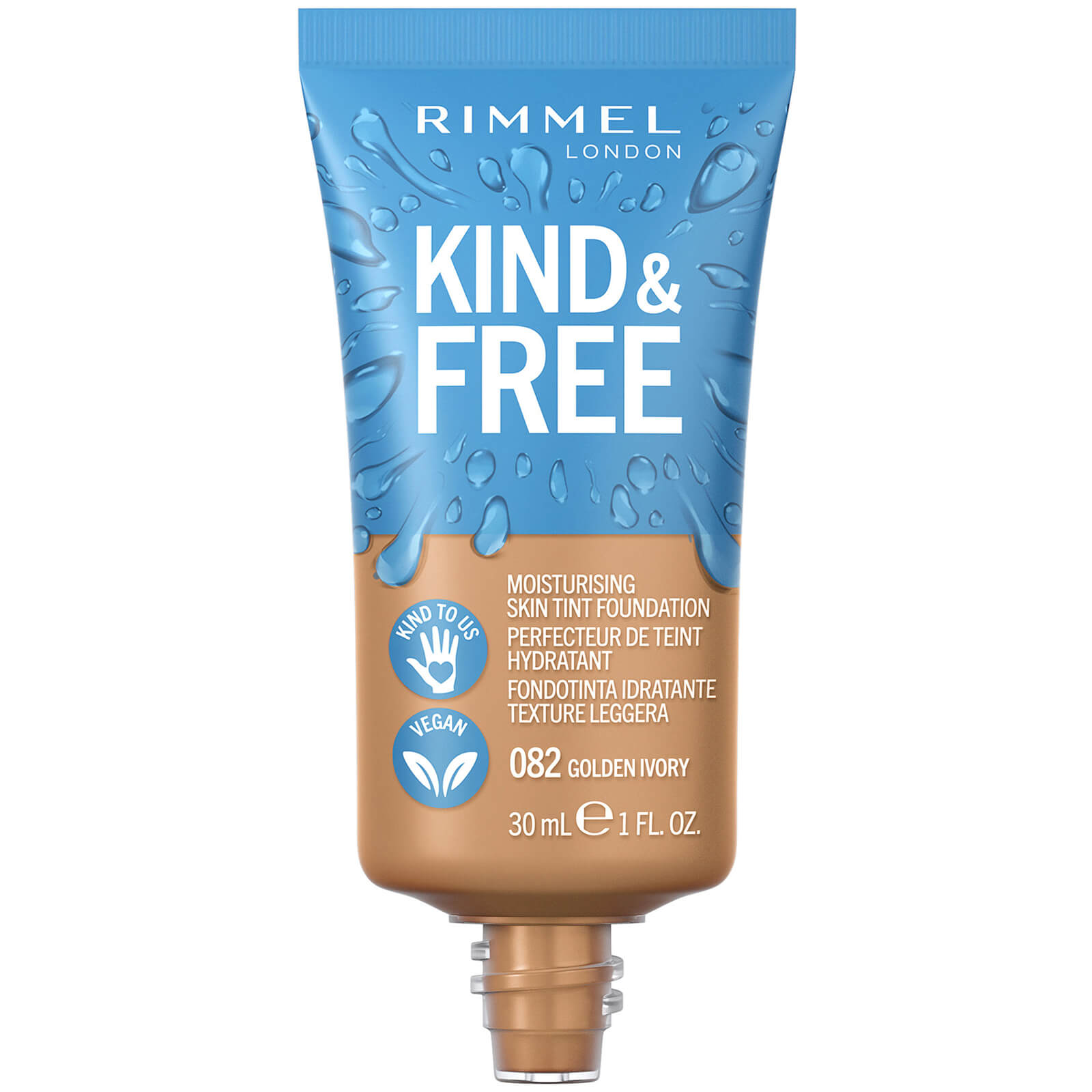 

Rimmel London Kind & Free Foundation 30ml (Various Shades) - 82 Golden Ivory