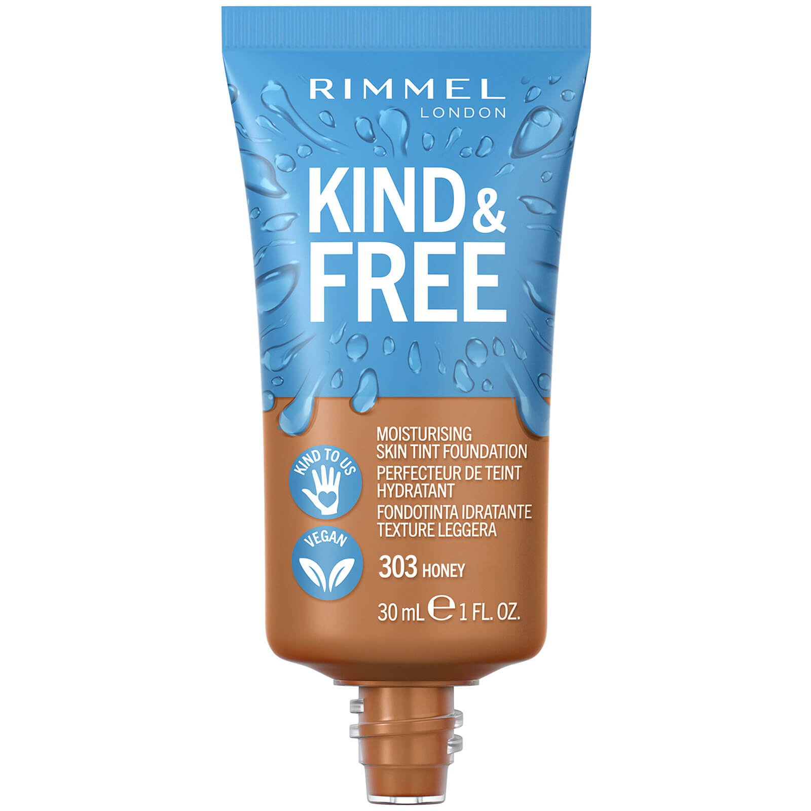 

Rimmel London Kind & Free Foundation 30ml (Various Shades) - 303 Honey