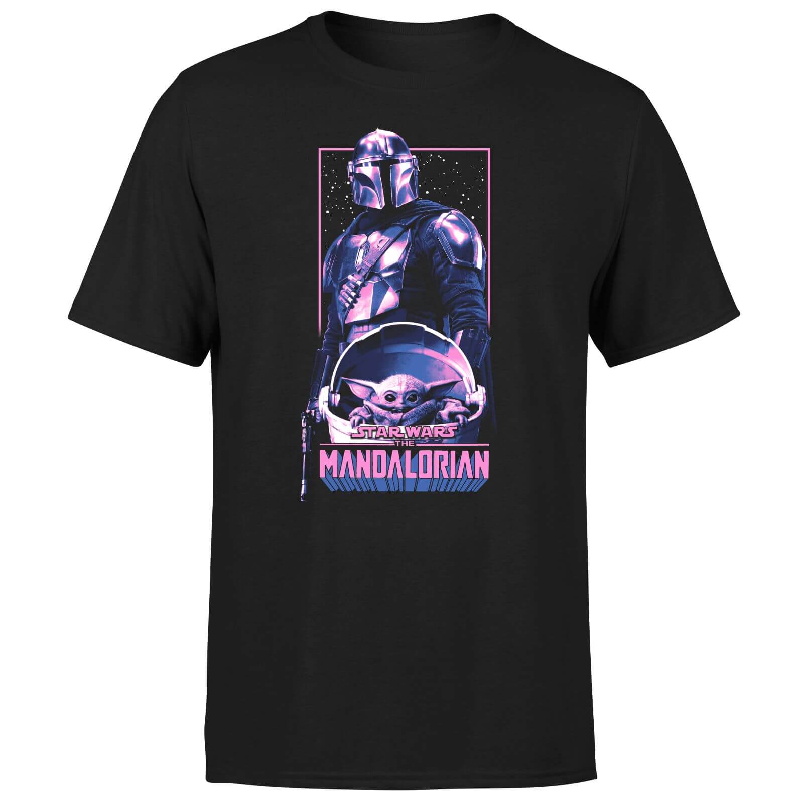 

The Mandalorian Grogu & Mando Pink Men's T-Shirt - Black - XS - Nero