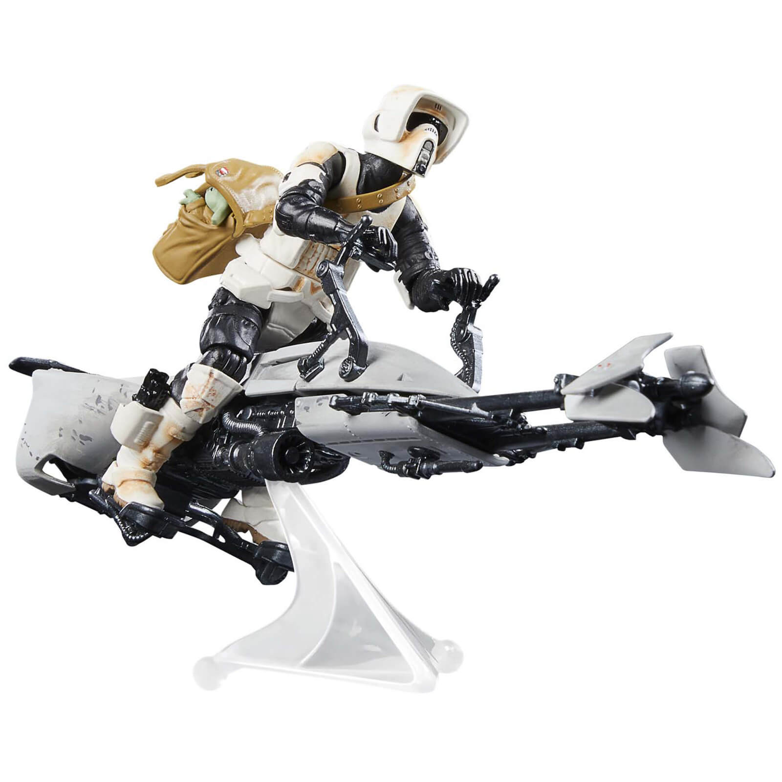 Hasbro Star Wars The Vintage Collection Speeder Bike, Scout Trooper & Grogu Vehicle & Action Figures