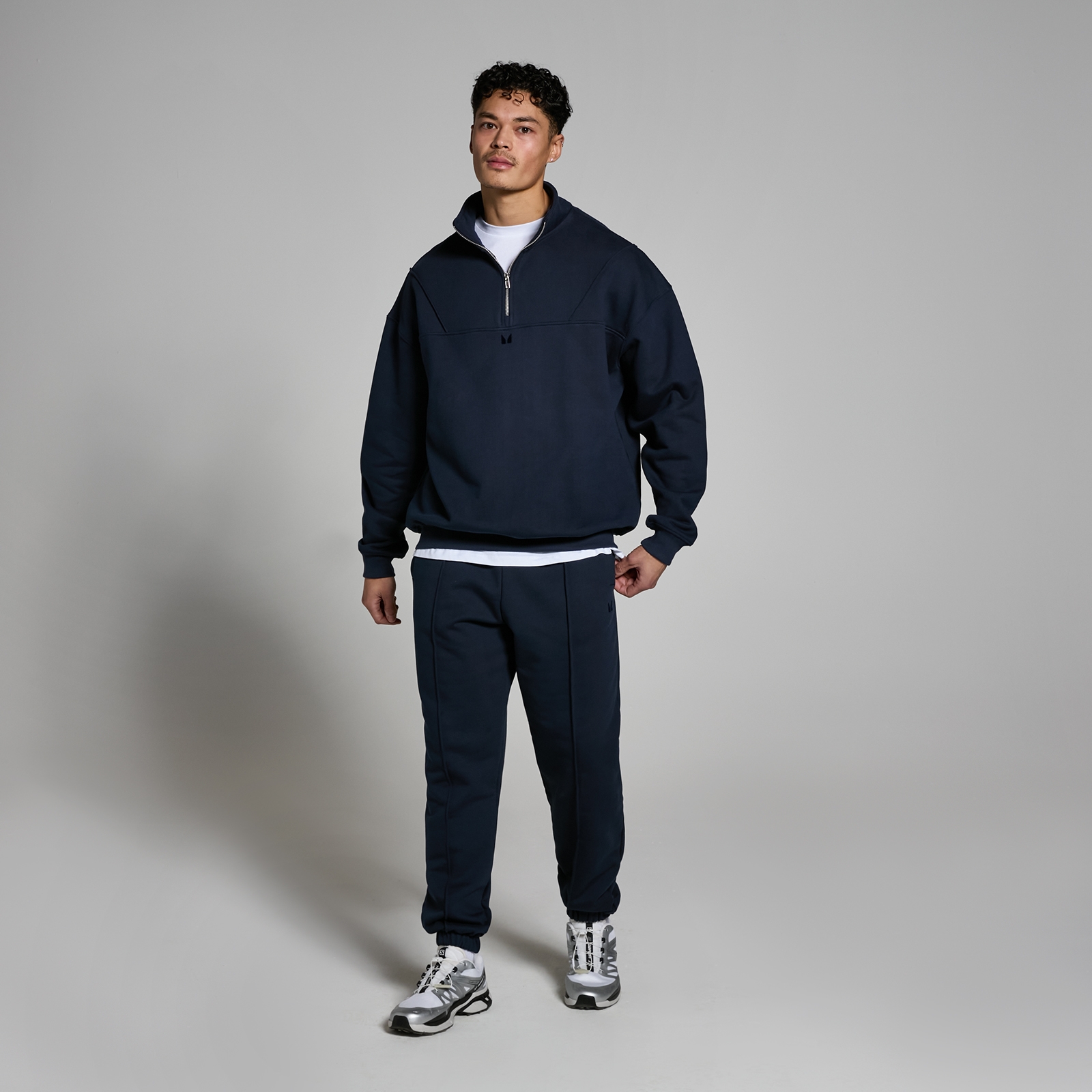 5059883272559 - Herren Lifestyle robustes Top mit 1 4-Reißverschluss – Tiefblau - M 5059883272559 - Herren Lifestyle robustes Top mit 1 4-Reißverschluss – Tiefblau - M