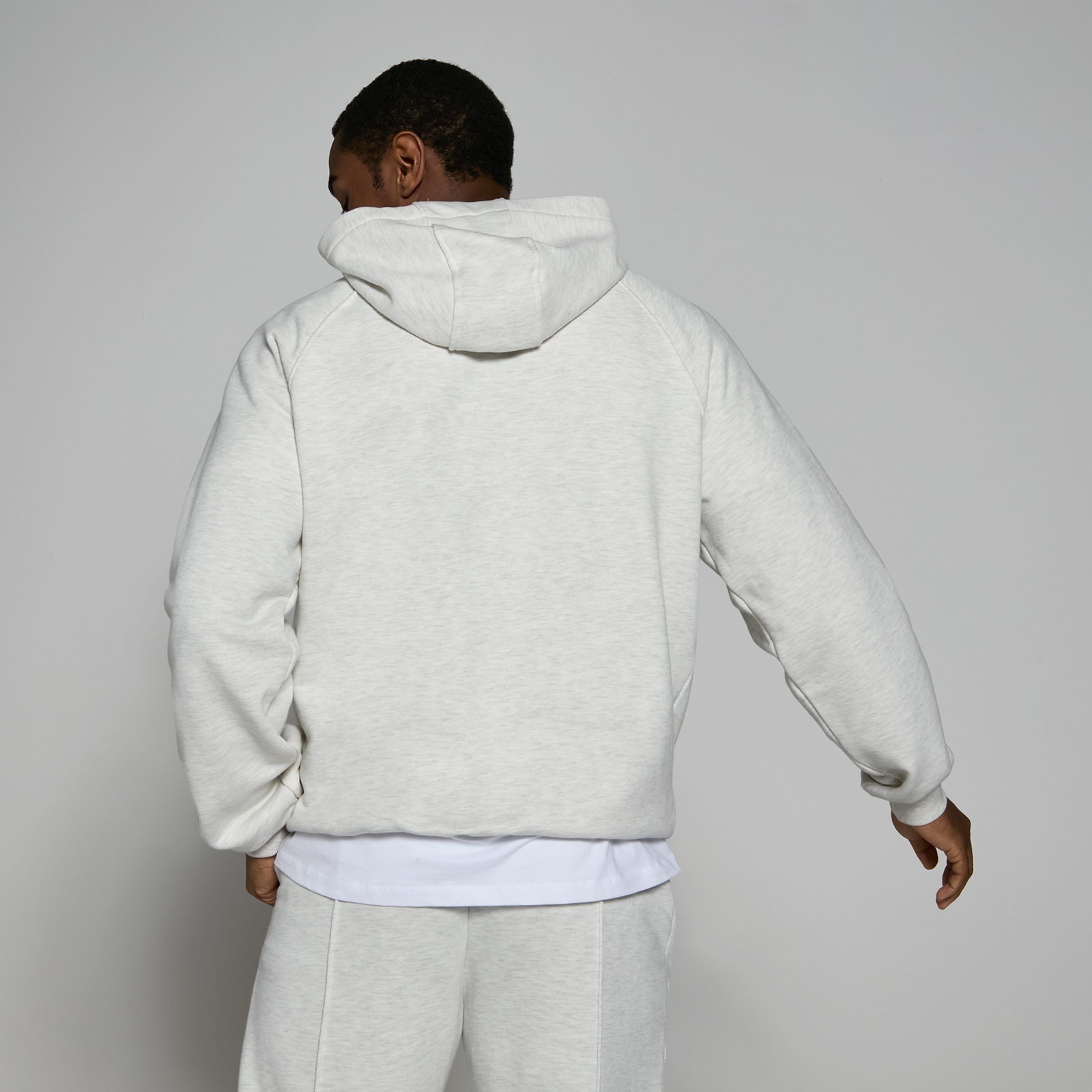 5059883272726 - Herren Lifestyle robuster Kapuzenpullover – Hellgrau meliert - L
