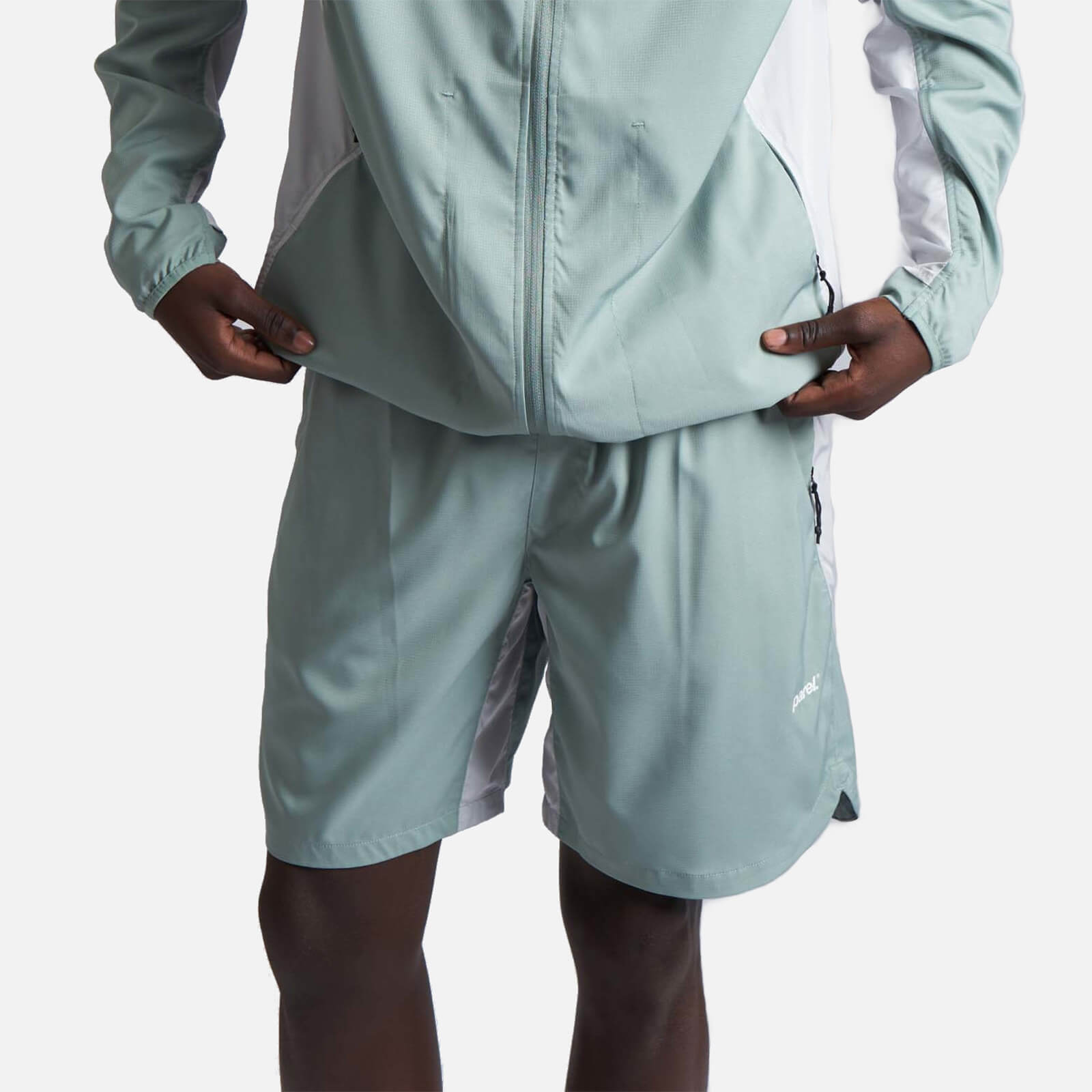 Parel Studios Men's Sport Shorts - Mint/Grey - S