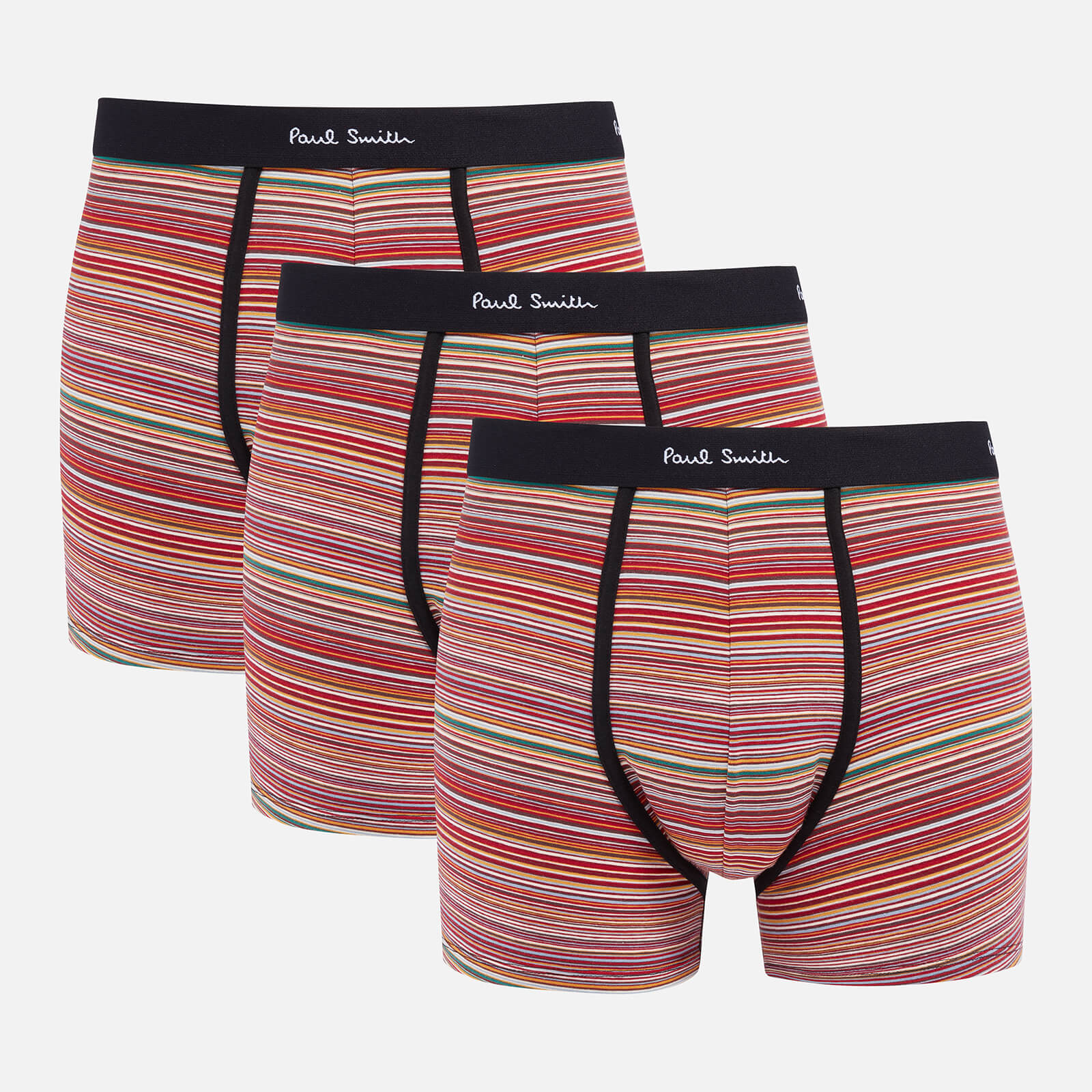 PS Paul Smith Three-Pack Striped Organic Cotton-Blend Boxer Shorts product