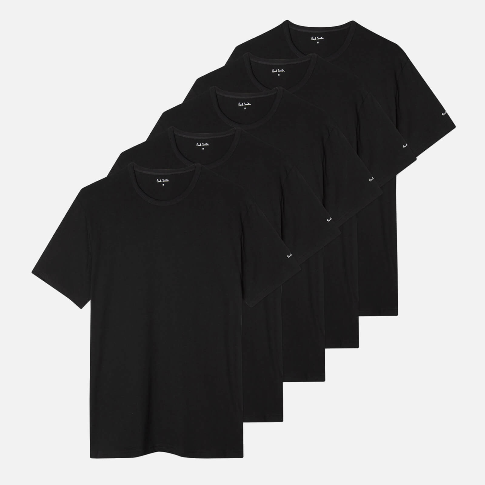ps paul smith five-pack organic cotton t-shirts - s
