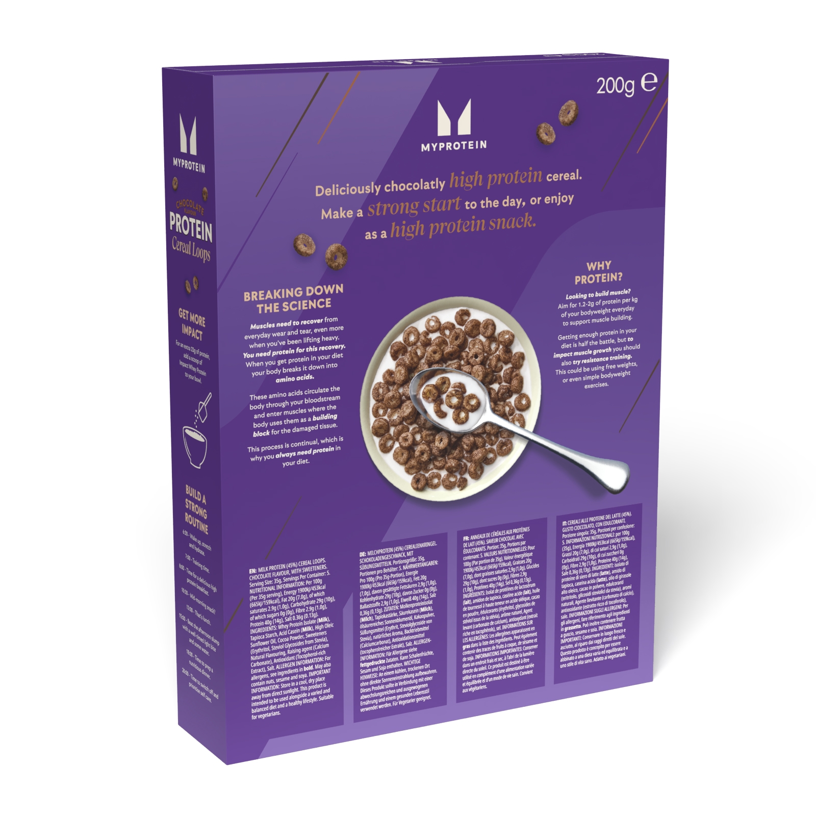 5059883308678 - Protein-Cerealienkringel - 200g - Schokolade 5059883308678 - Protein-Cerealienkringel - 200g - Schokolade