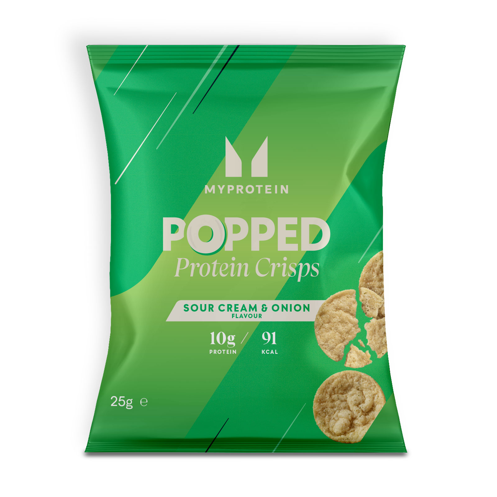 Chips Proteiche Soffiate - Panna Acida e Cipolla