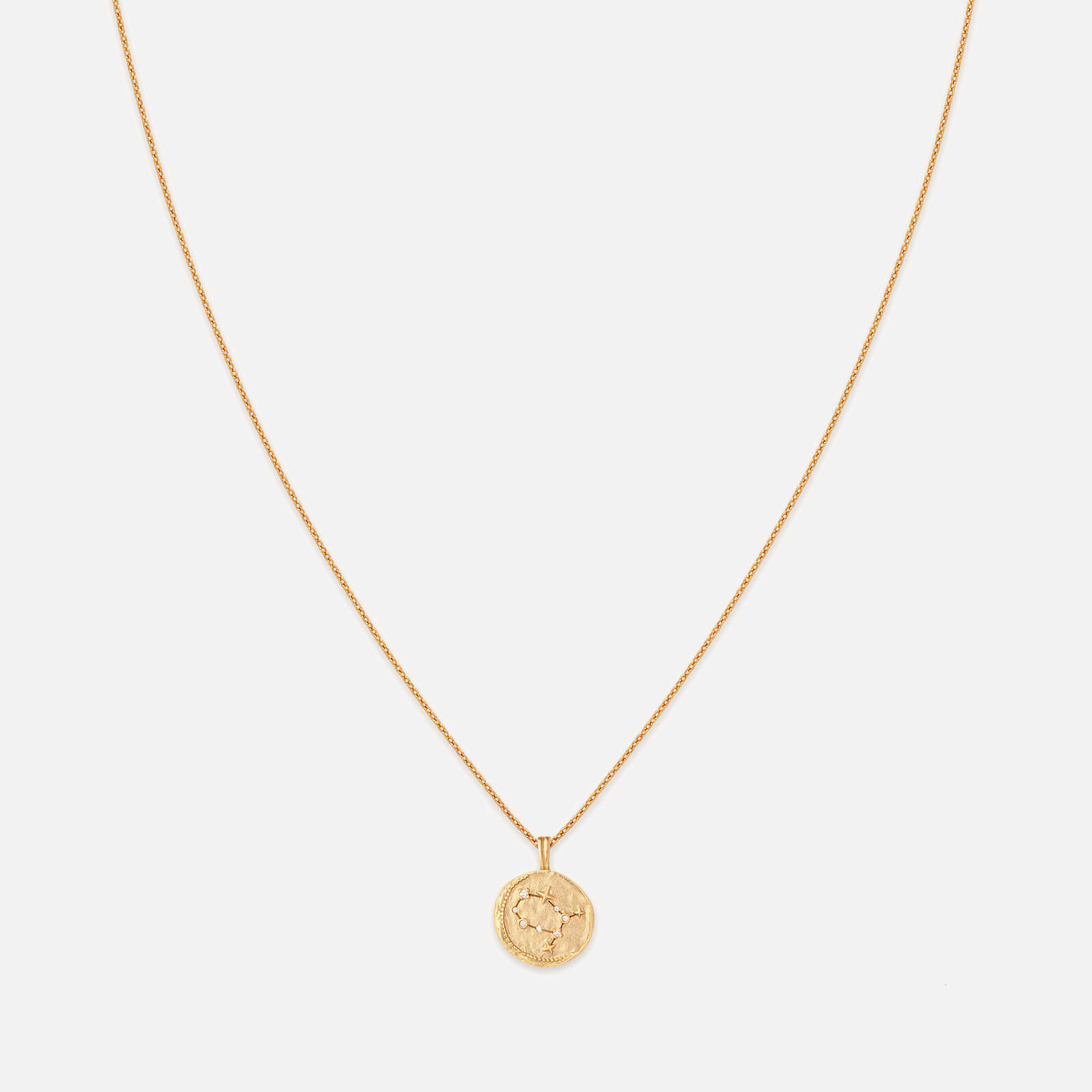 Astrid & Miyu Gemini Zodiac 18-Karat Gold-Plated Recycled Sterling Silver Necklace product
