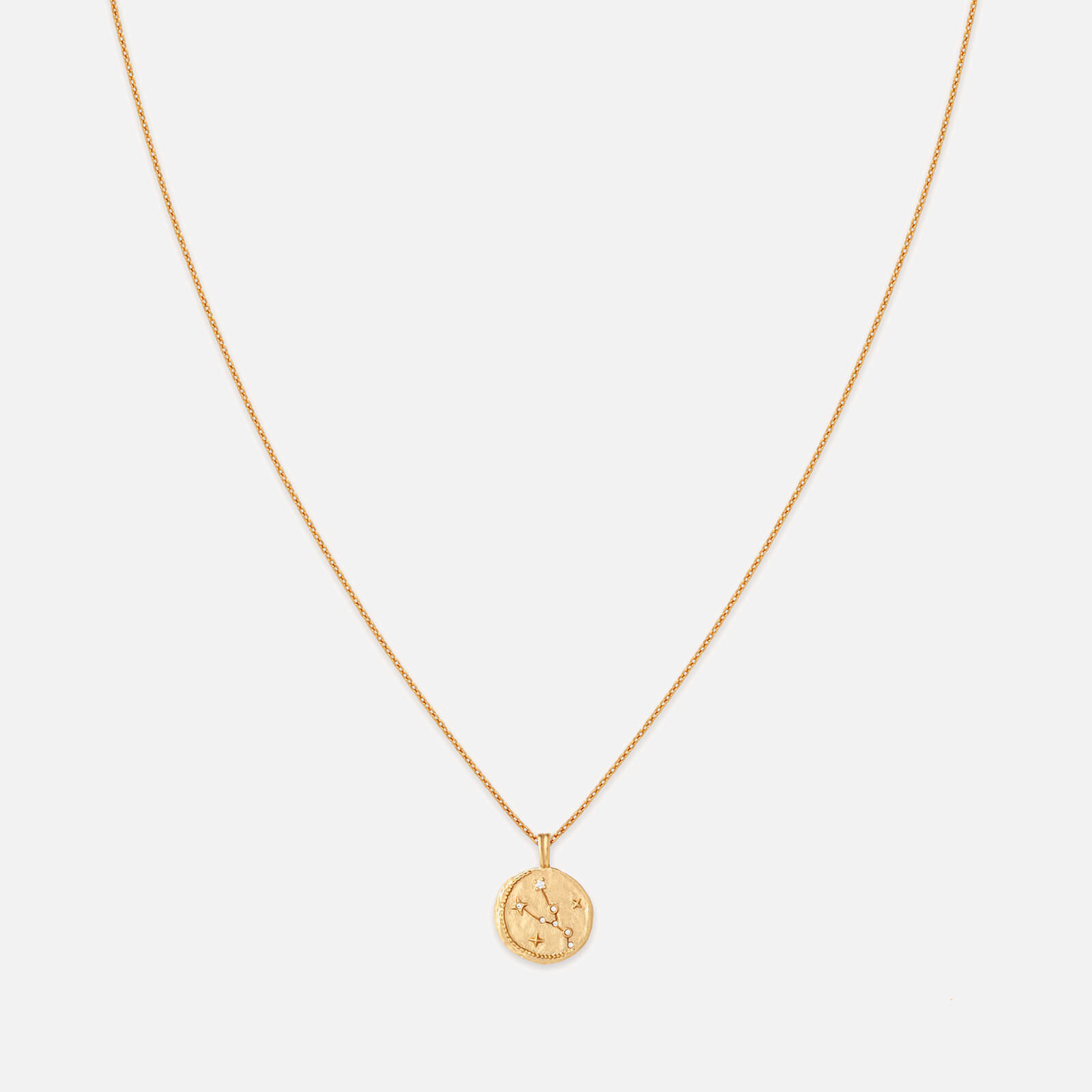 Astrid & Miyu Taurus Zodiac 18-Karat Gold-Plated Sterling Silver Necklace product