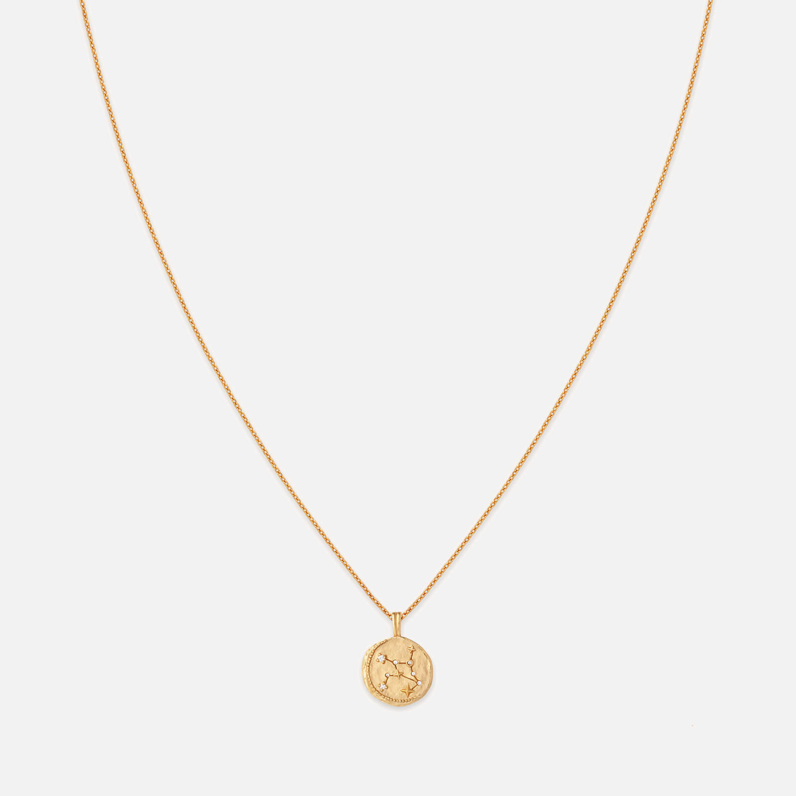 Astrid & Miyu Virgo Zodiac 18-Karat Gold-Plated Sterling Silver Necklace