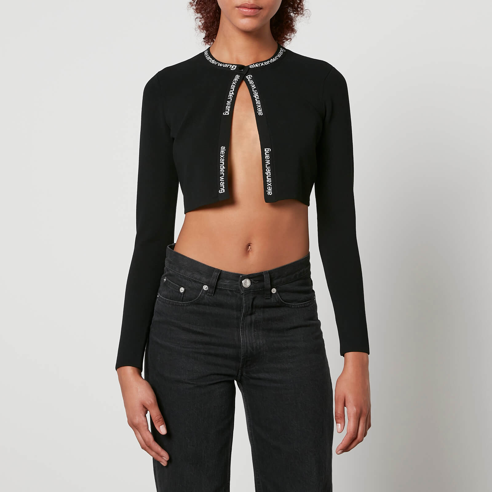 Alexander Wang Cropped Cotton Cardigan - XS