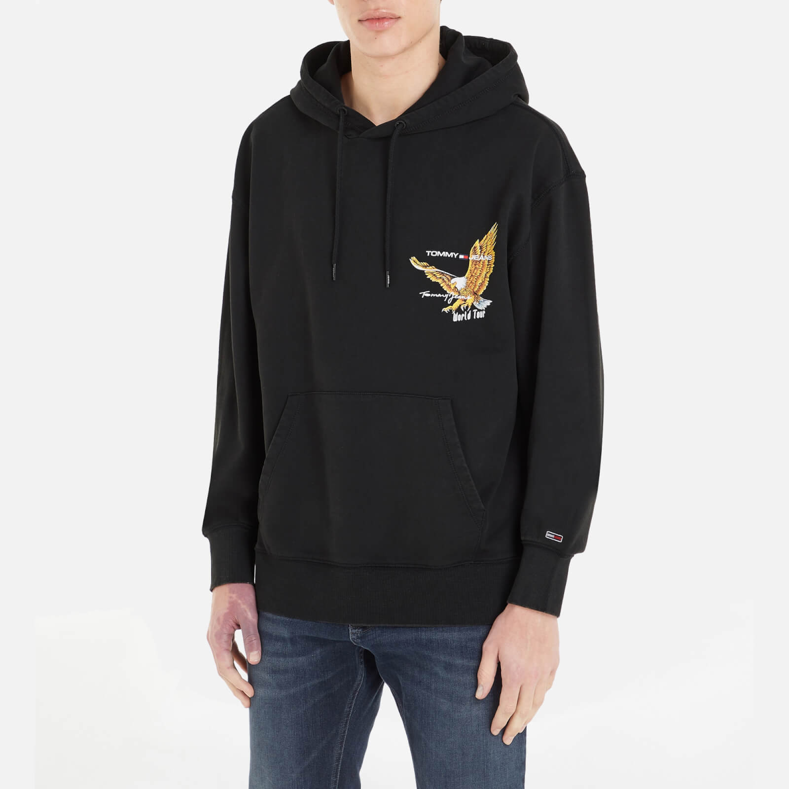 Tommy Jeans Relaxed Fit Vintage Eagle Cotton-Jersey Hoodie