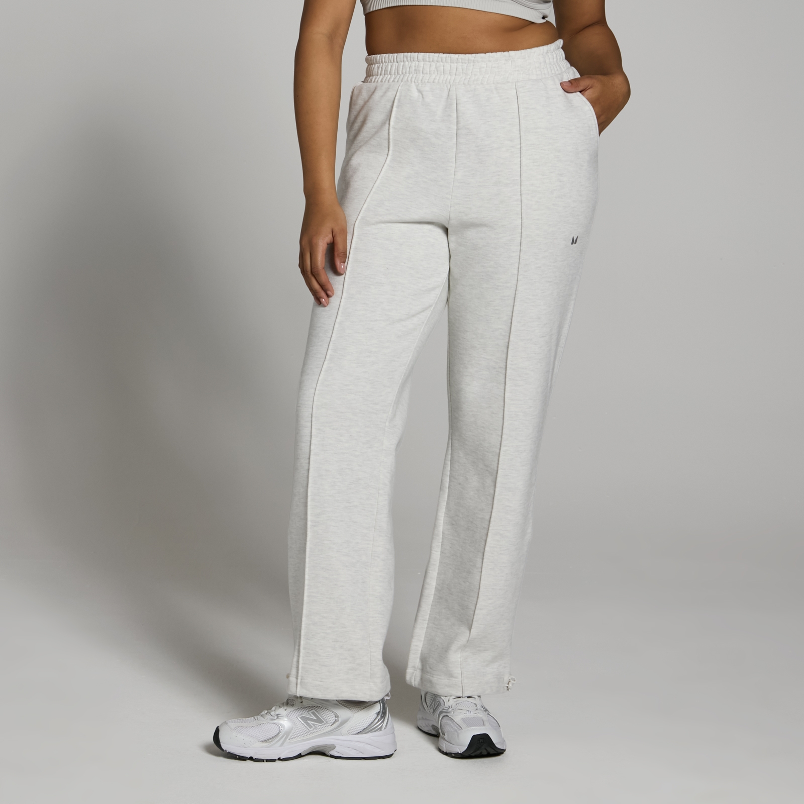Image of Pantaloni da jogging pesanti MP Lifestyle da donna - Grigio chiaro  - XL