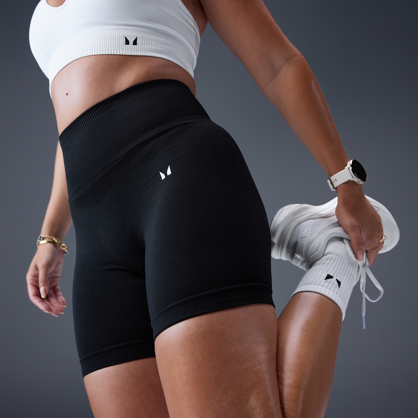 Myprotein UK MP Women's Tempo Seamless Scrunch Shorts - Black - XS