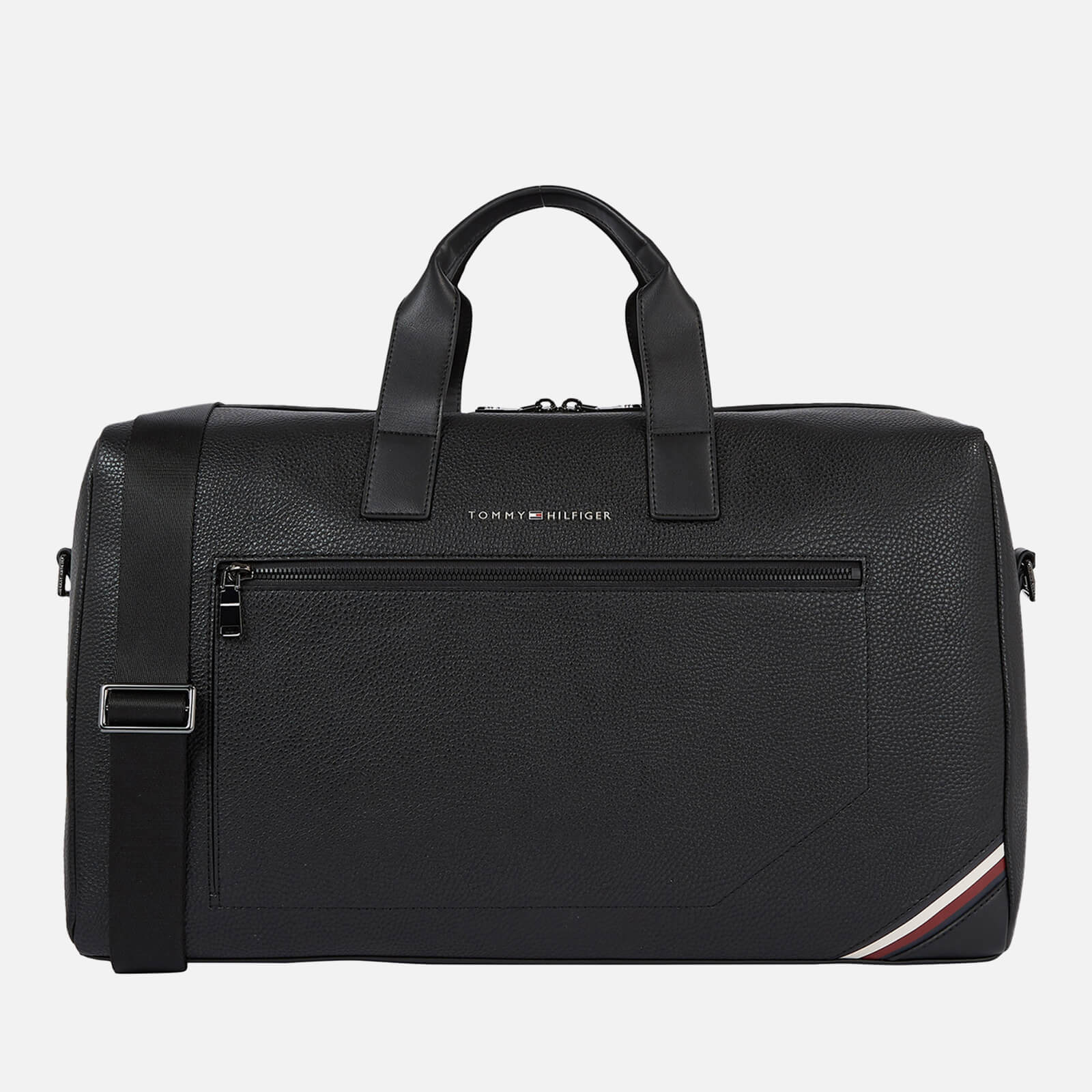 Image of Tommy Hilfiger Central Faux Pebble Effect Leather Duffle Bag