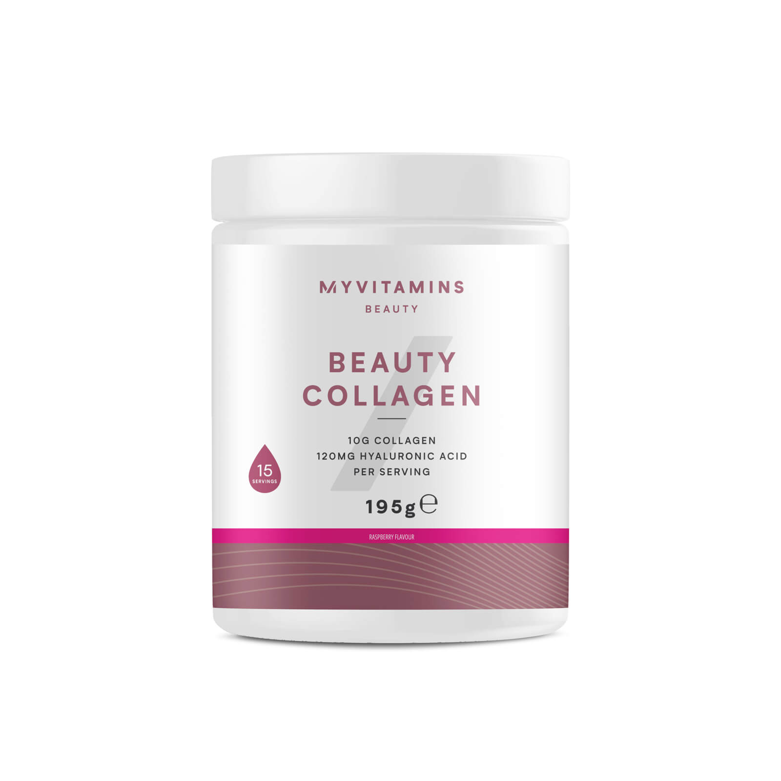 Myvitamins Beauty Collagen Powder - 195g - Raspberry