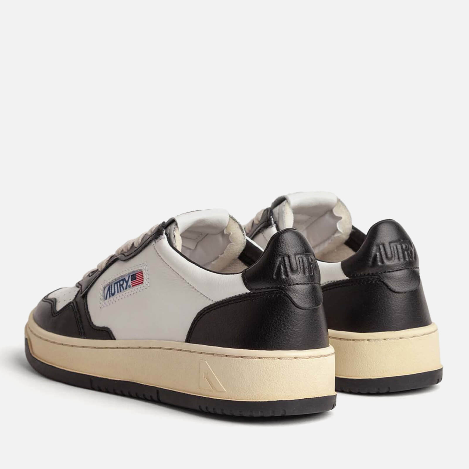 Autry Black Medalist Leather Court Trainers - Uk Men's Size 9