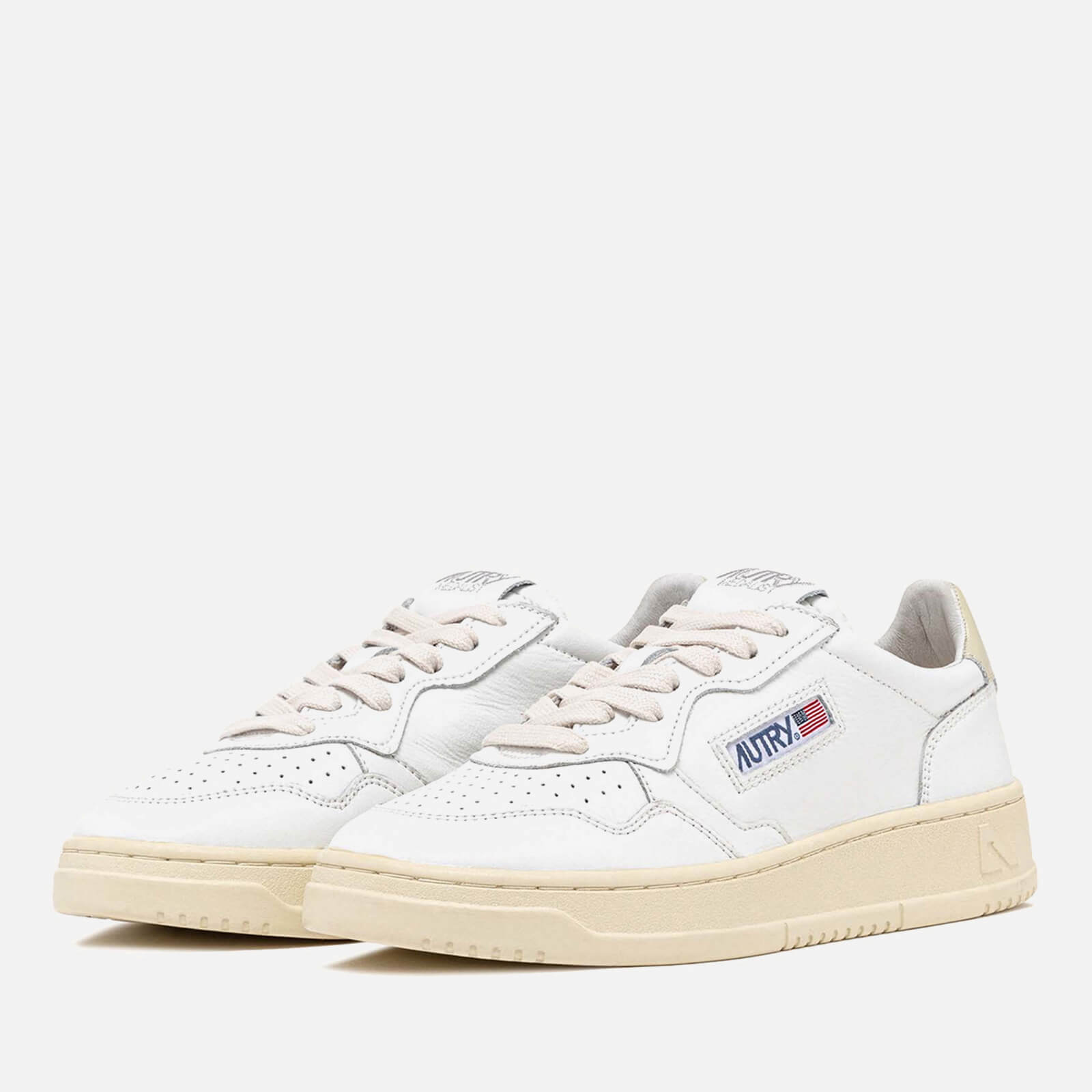Autry White Medalist Leather Trainers - Uk Women's Size 4 - Image 1