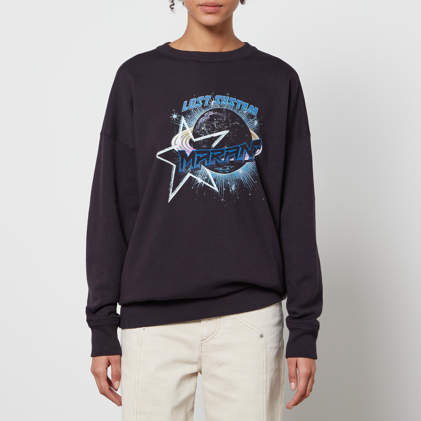 Marant Etoile Mindy Galaxy Cotton-Blend Sweatshirt - FR 36/UK 8