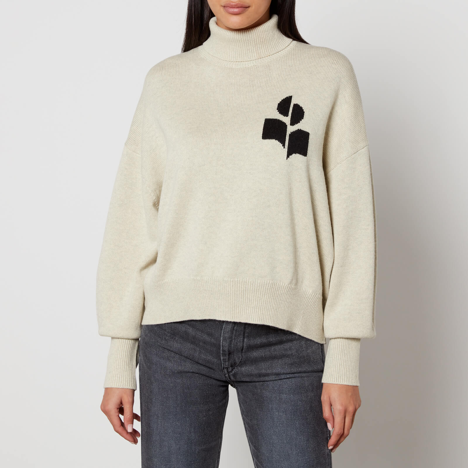 Marant Etoile Nash Logo Cotton and Wool-Blend Jumper - FR 42/UK 14