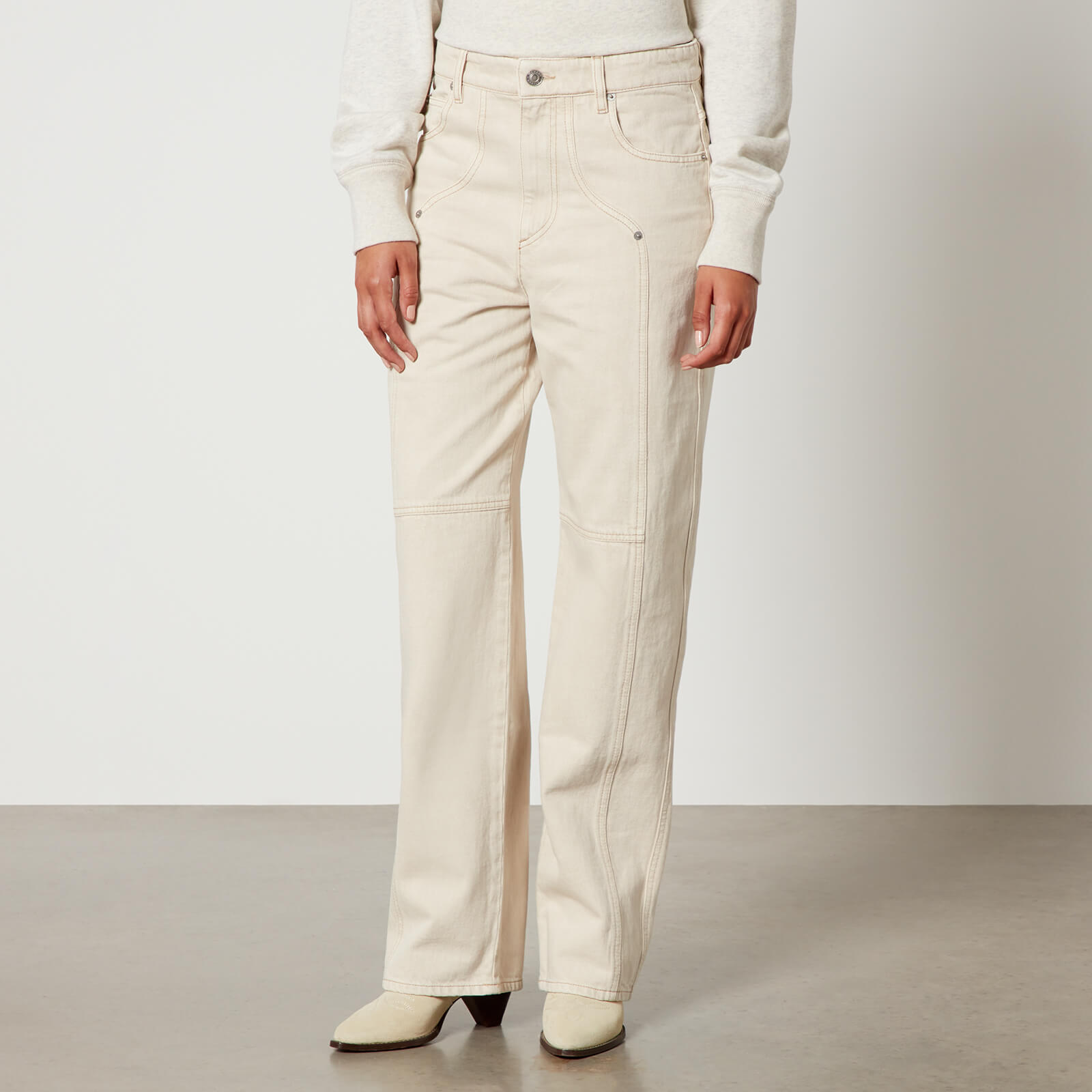 Marant Etoile Valeria Denim Straight-Leg Jeans - FR 40/UK 12