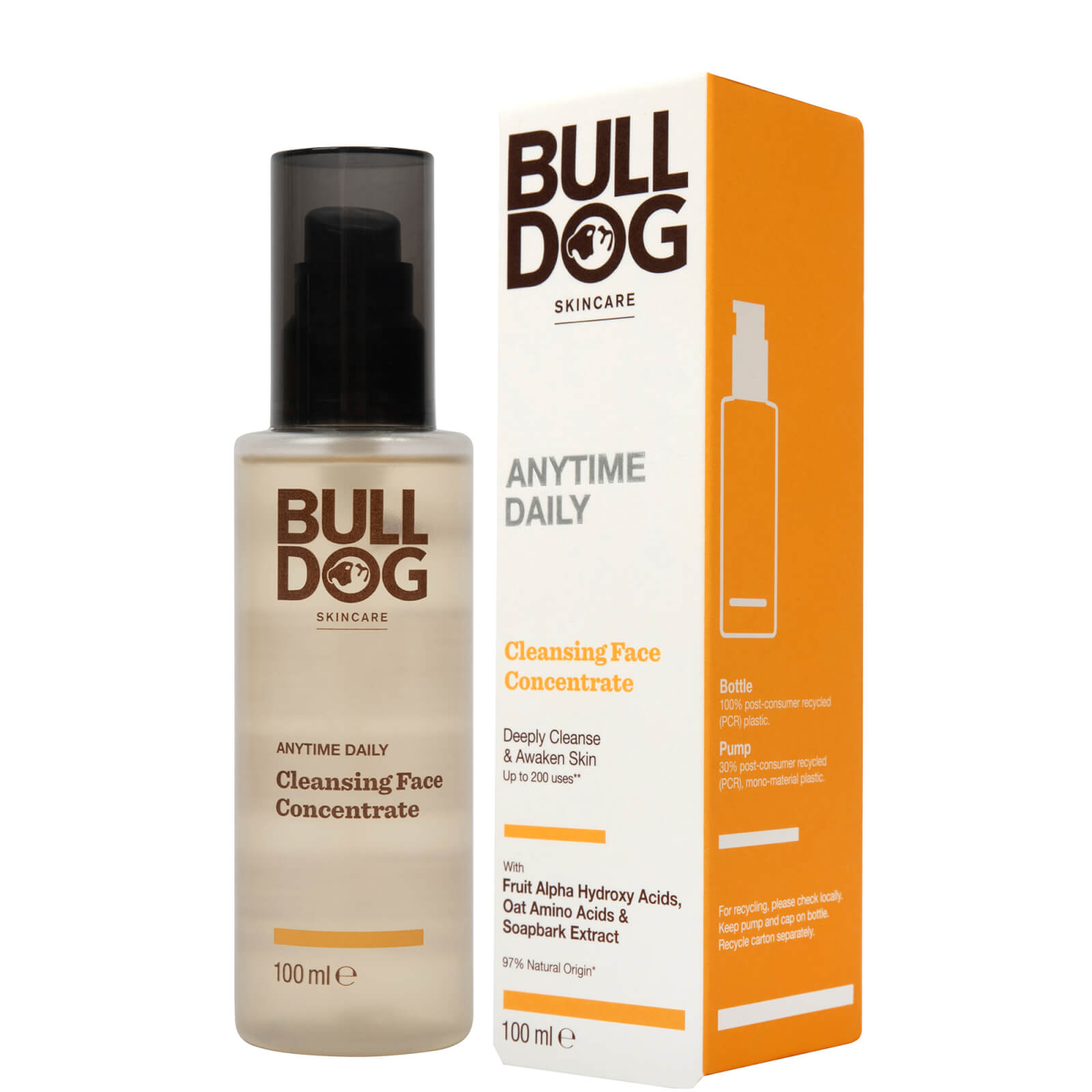 Bulldog Skincare For Men Bulldog Anytime Daily Cleansing Concentrate 100ml In Neutral