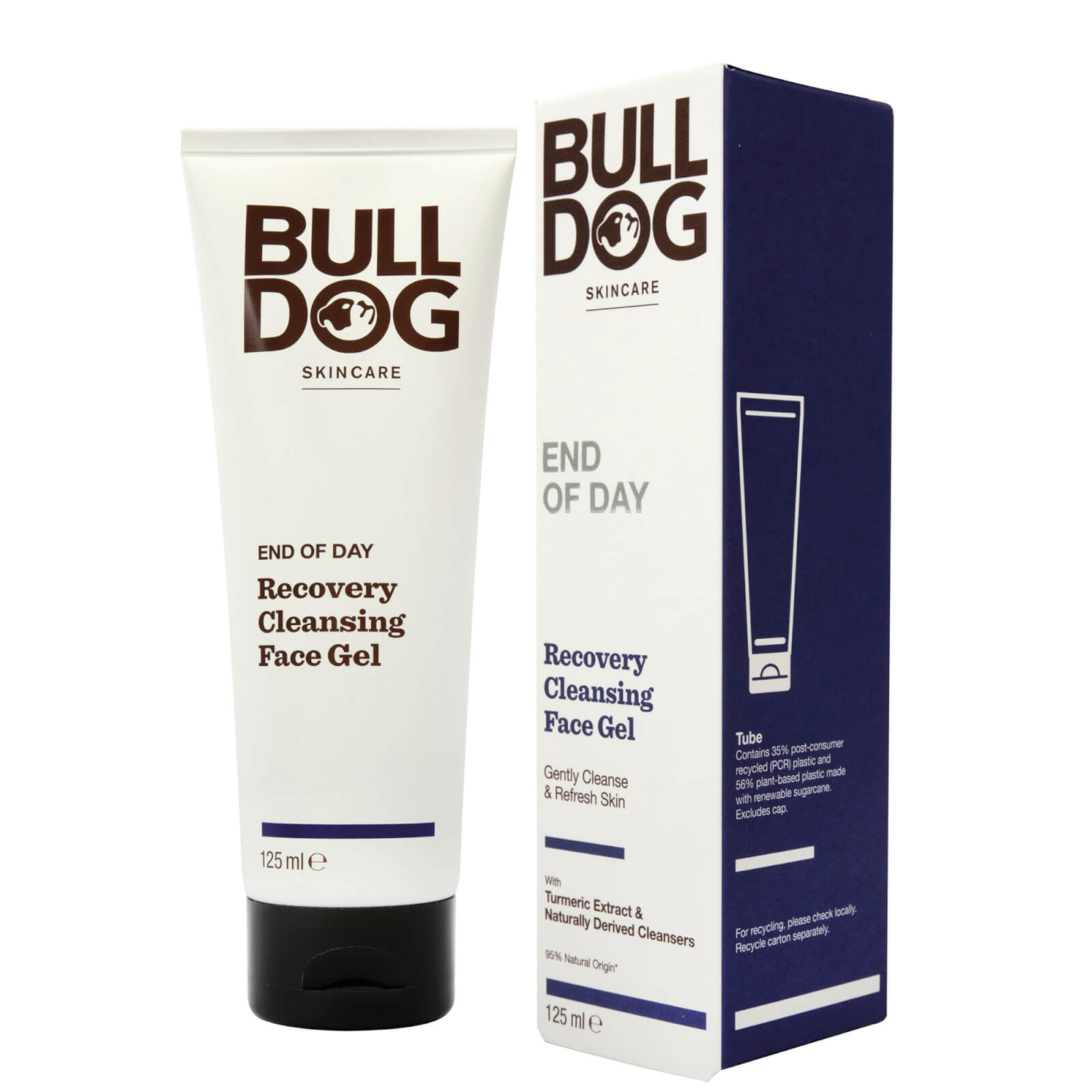 Bulldog Skincare For Men Bulldog End Of Day Recovery Cleansing Gel 125ml In White