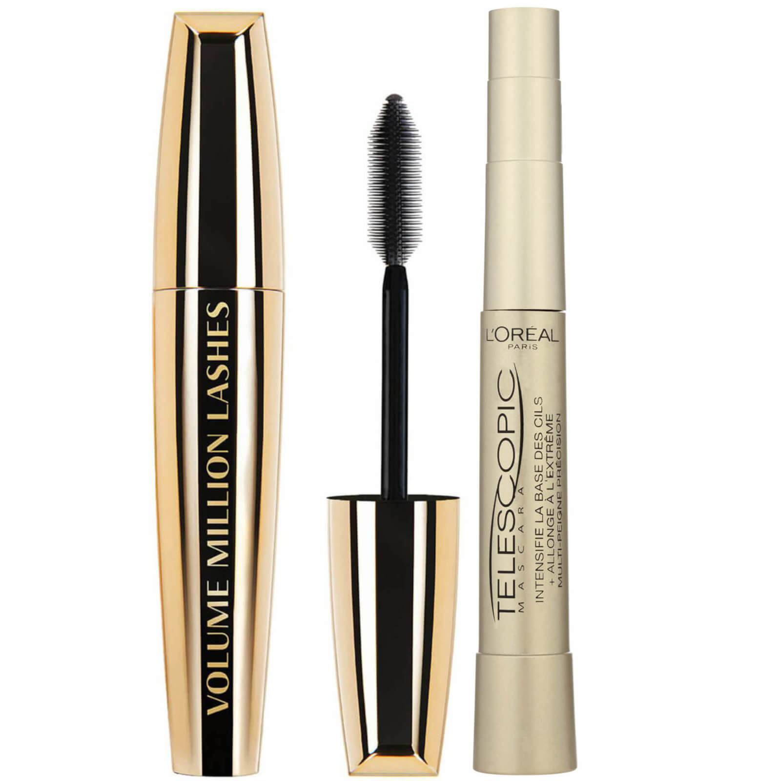 Image of L'Oréal Paris Telescopic Mascara for More Length and Volume and Million Lashes Volume Mascara Bundle