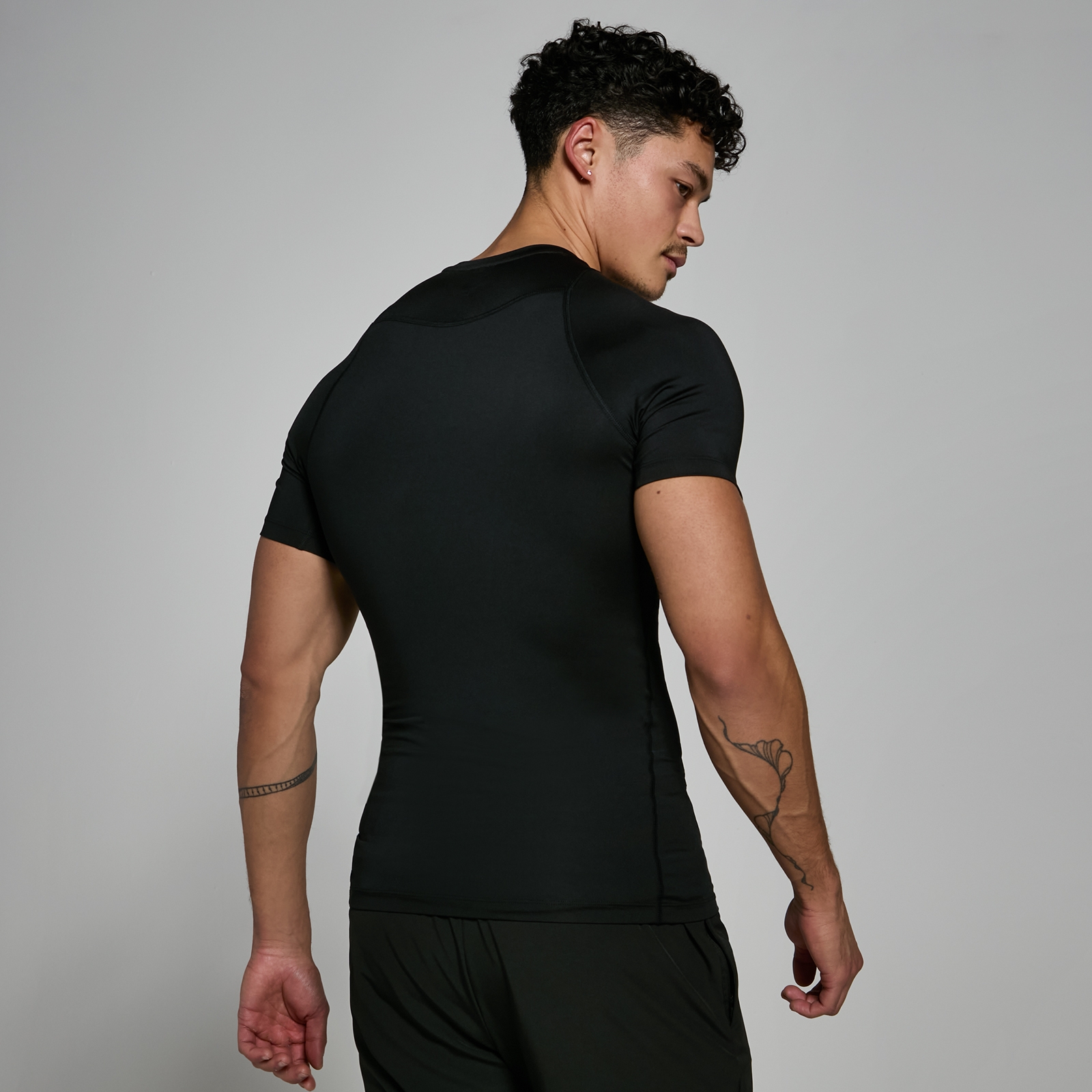 MP Herren Training Kurzarm-Baselayer — Schwarz - XXL