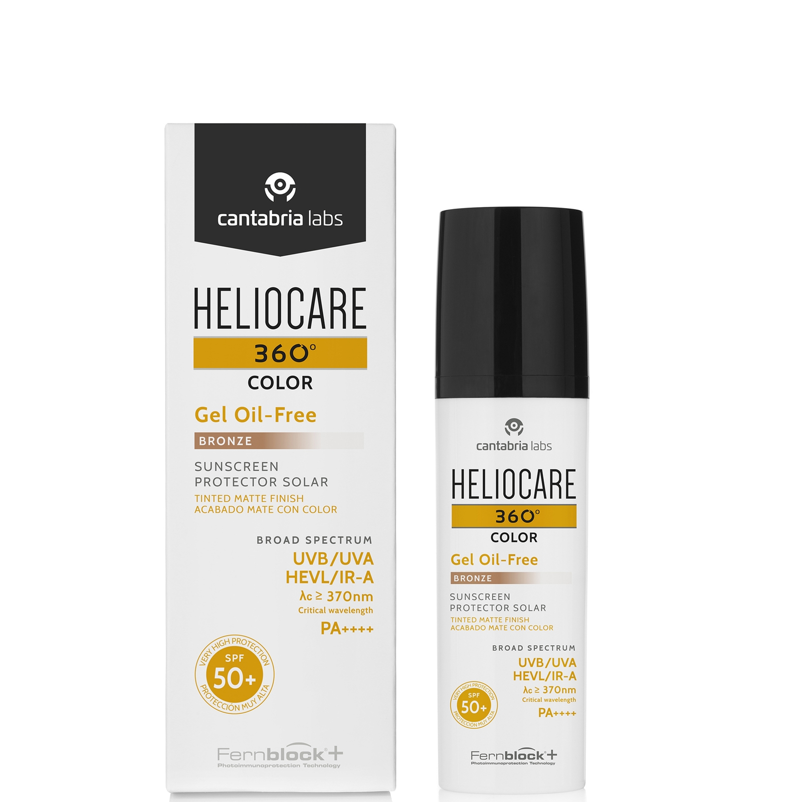 

Heliocare 360 Color Gel Oil-Free Sunscreen Protector Bronze SPF 50+ 50ml