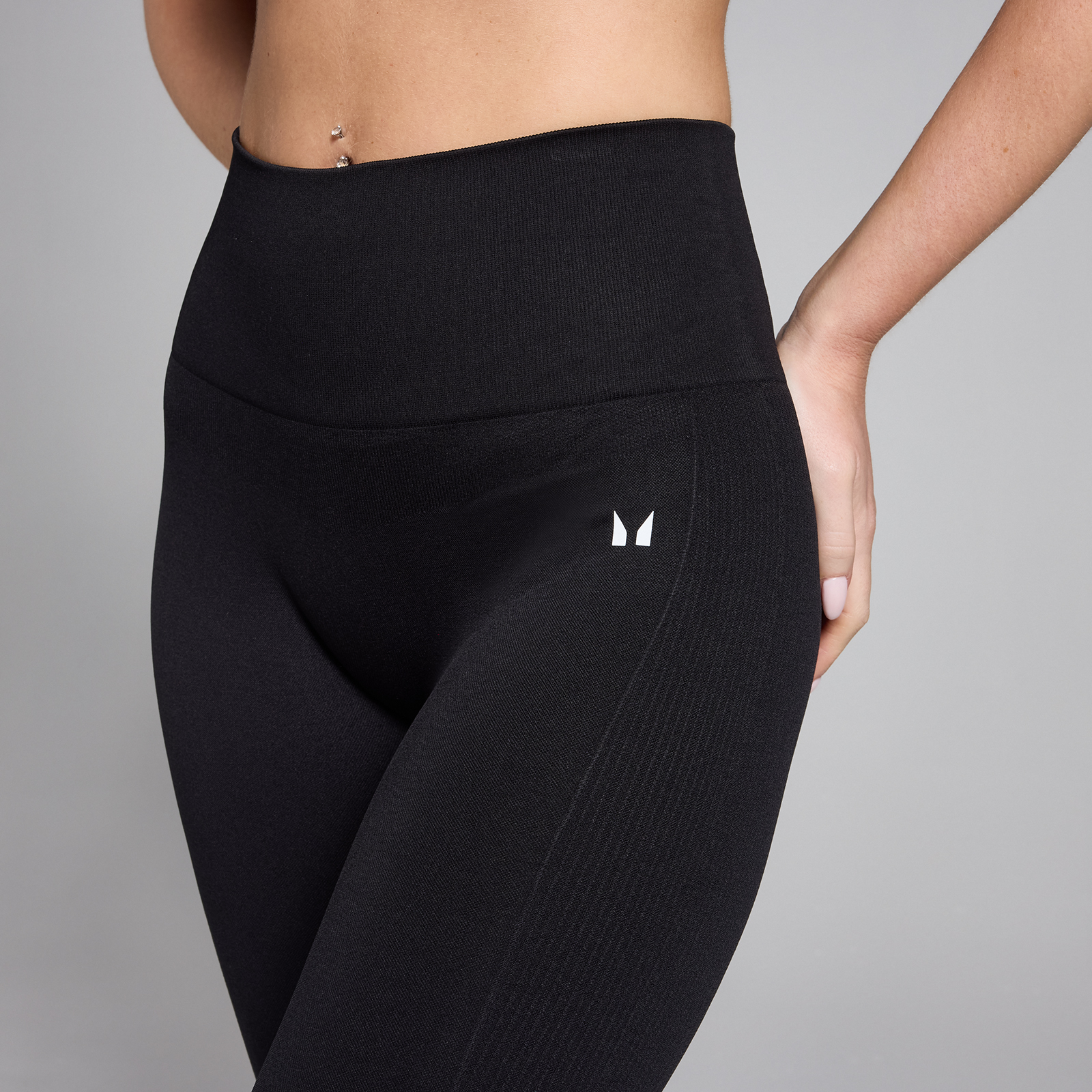 Thumbnail - MP Damen Shape Nahtlose Leggings — Schwarz - S
