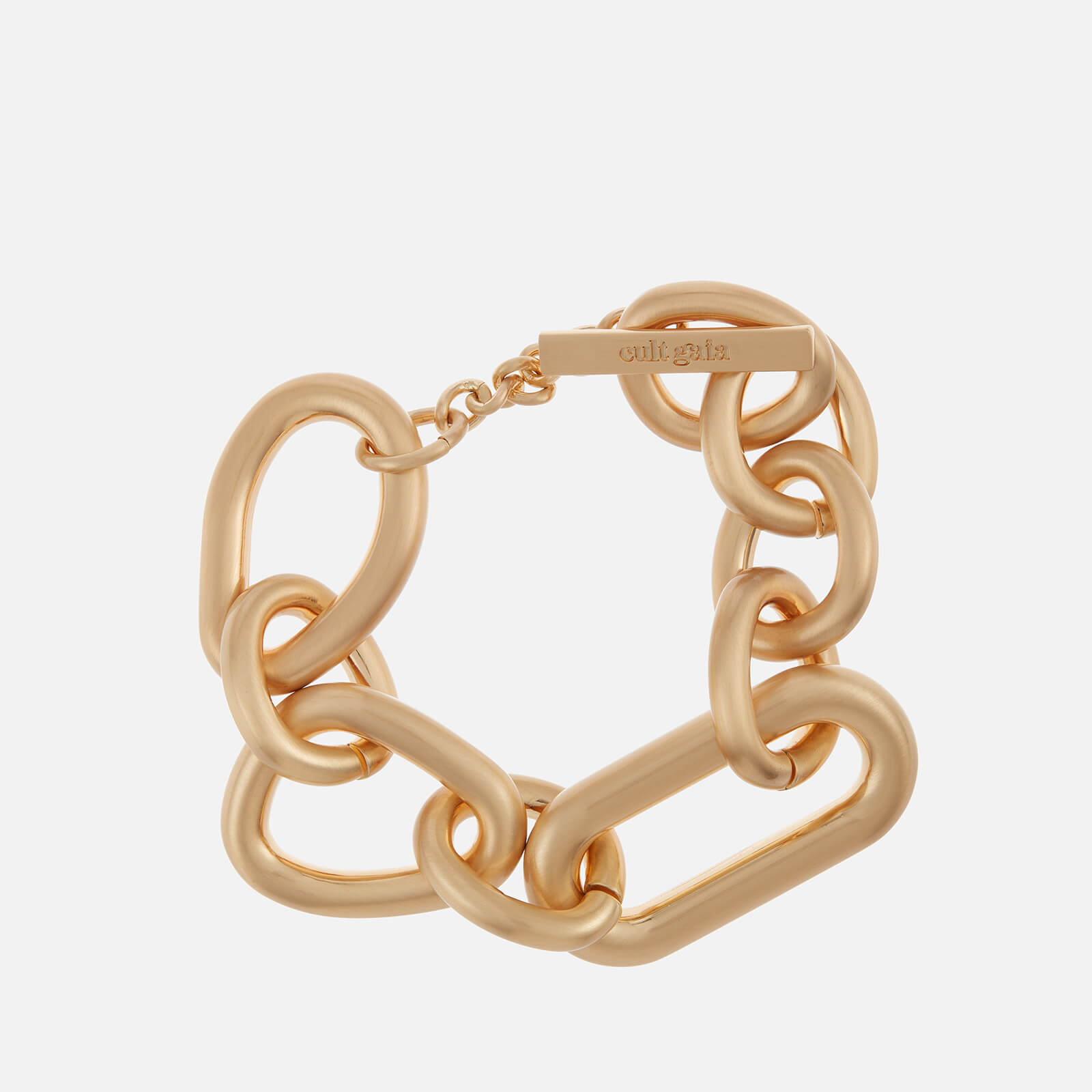 cult gaia reyes gold-tone chain bracelet