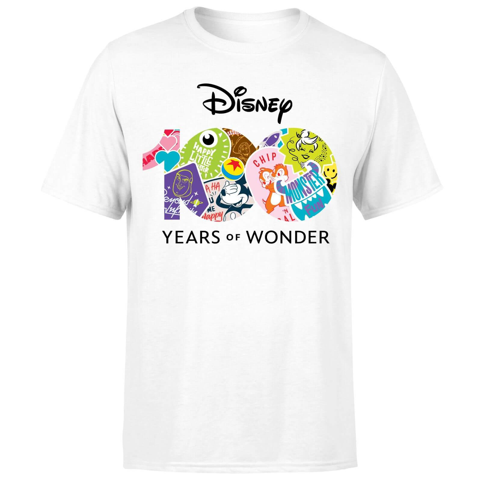 

Disney 100 Years Of Disney Logo Men's T-Shirt - White - L - Bianco