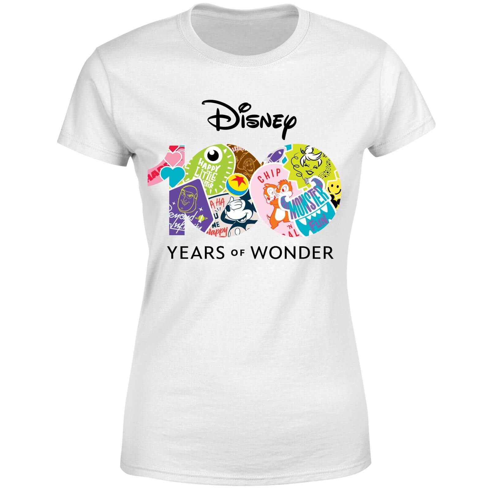 

Disney 100 Years Of Disney Logo Women's T-Shirt - White - L - Bianco