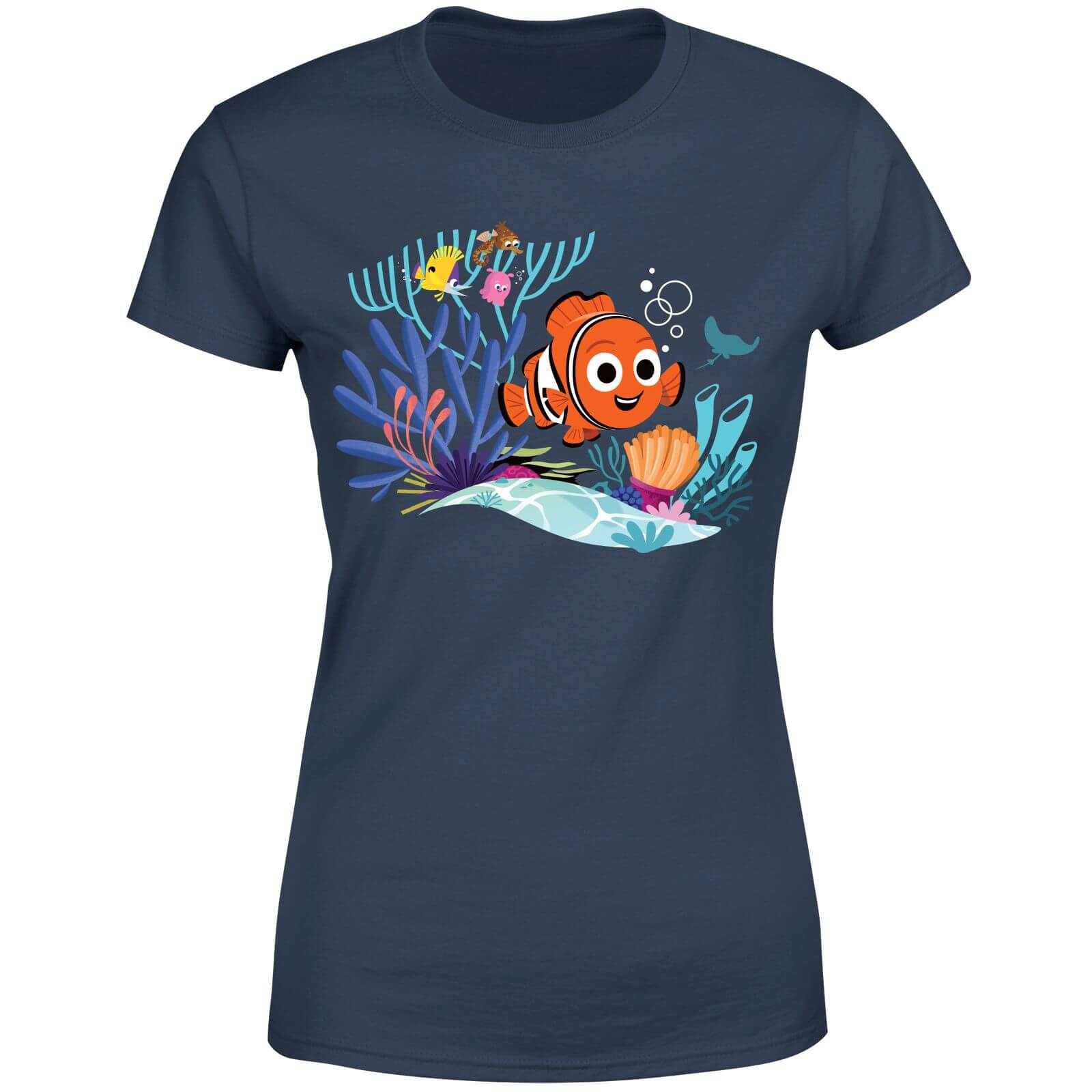 Disney 100 Years Of Nemo Women's T-Shirt - Navy - M - Blu Navy