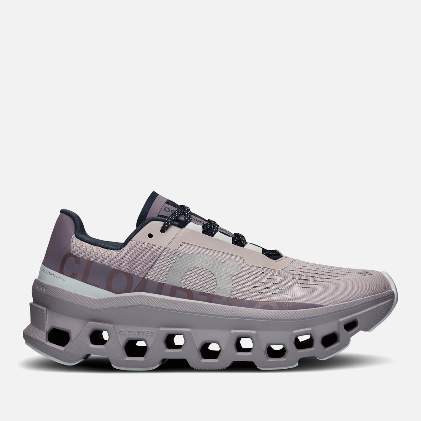 ON Women's Cloudmonster Running Trainers - Pearl/Arctic - UK 3