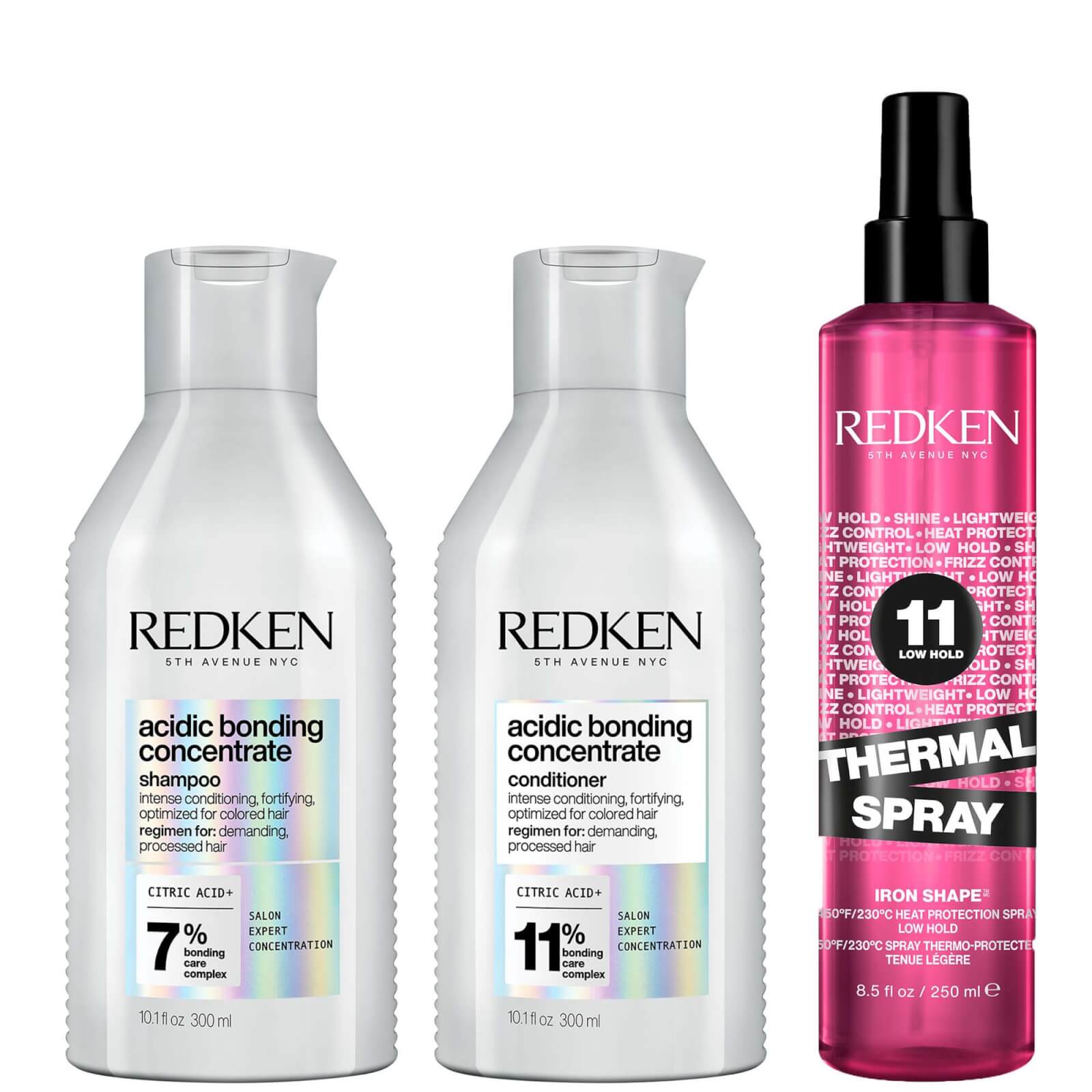 Image of Redken Acidic Bonding Concentrate Shampoo and Conditioner with Thermal Heat Protector