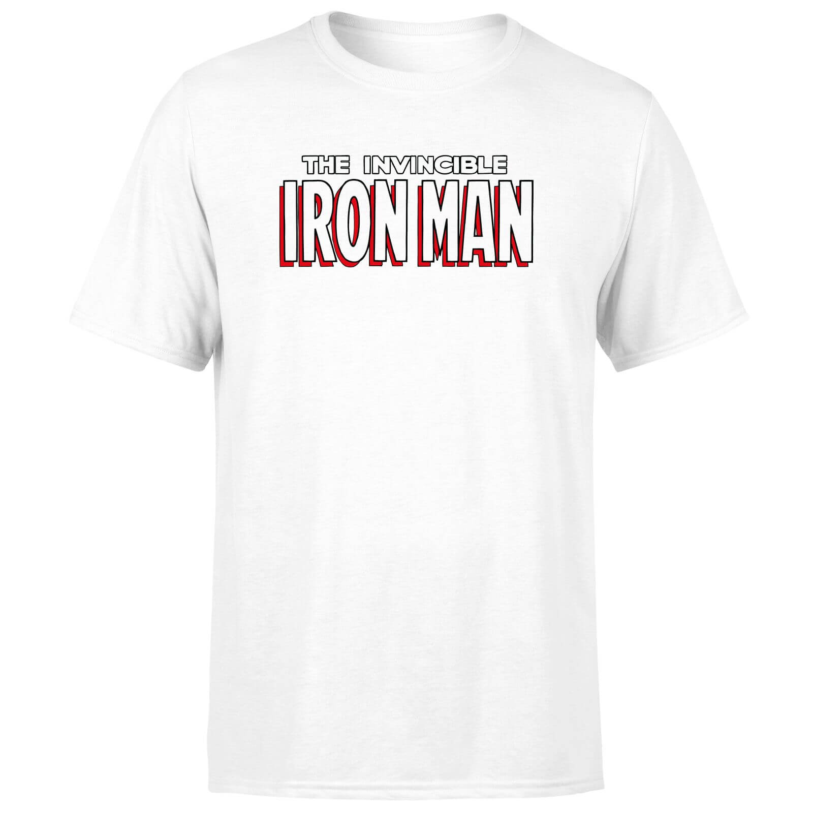 

Avengers Iron Man Comics Logo Men's T-Shirt - White - XL - Bianco