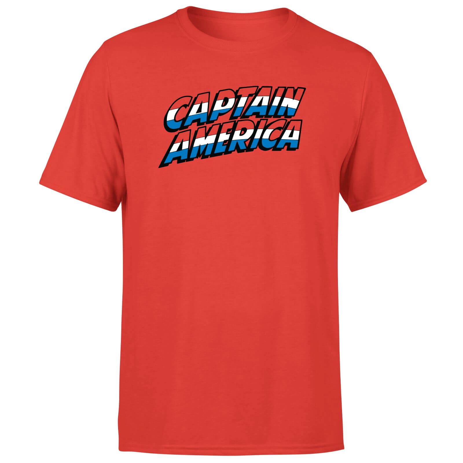 

Avengers Captain America Comics Logo Men's T-Shirt - Red - XL - Rosso