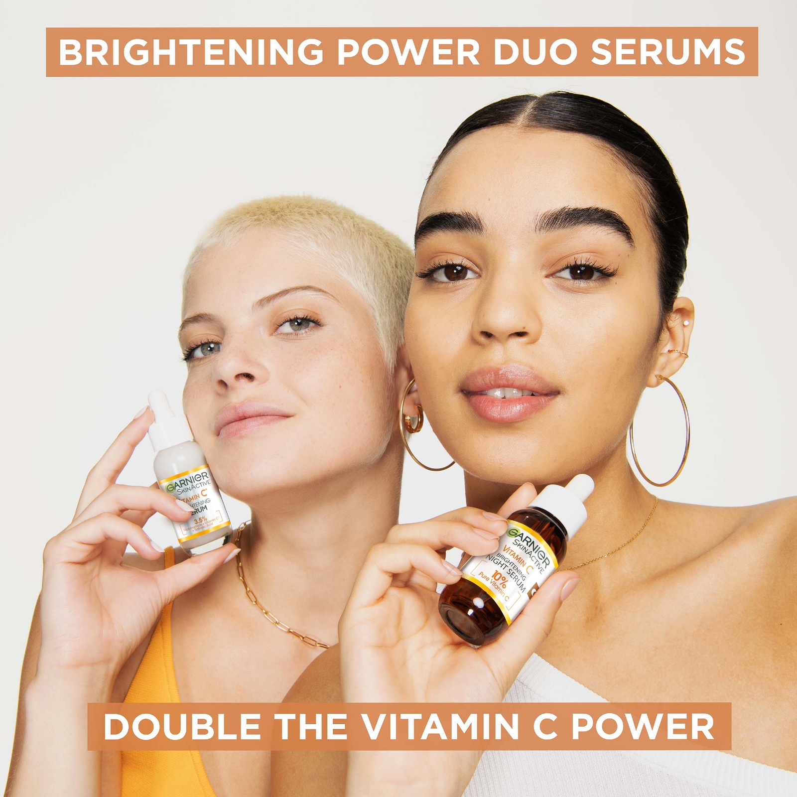 Thumbnail - Garnier Vitamin C Day and Night Serum Set for Face, Anti-Dark Spots and Brightening 30ml