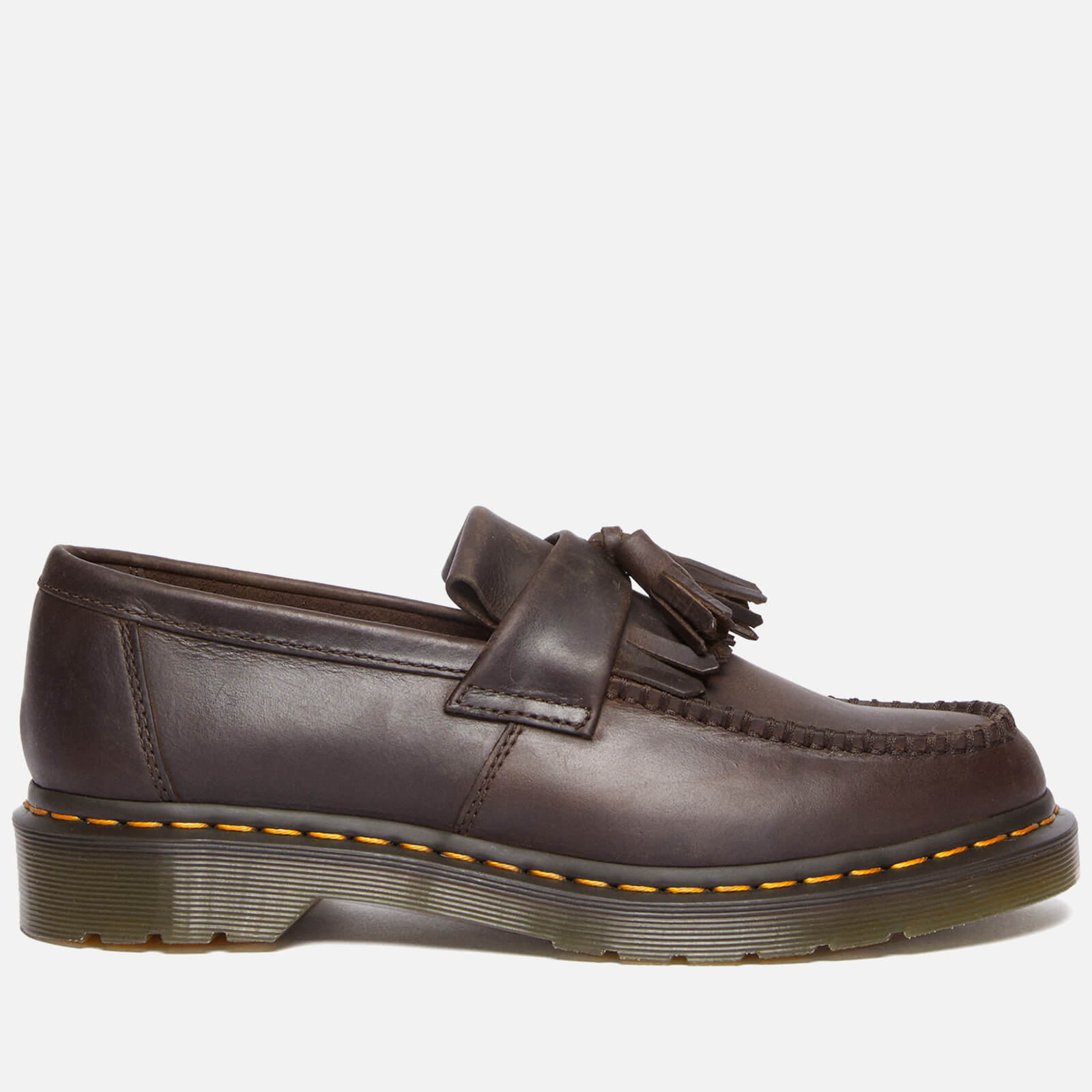 Dr. Martens Men's Adrian Leather Loafers - Dark Brown - UK 7