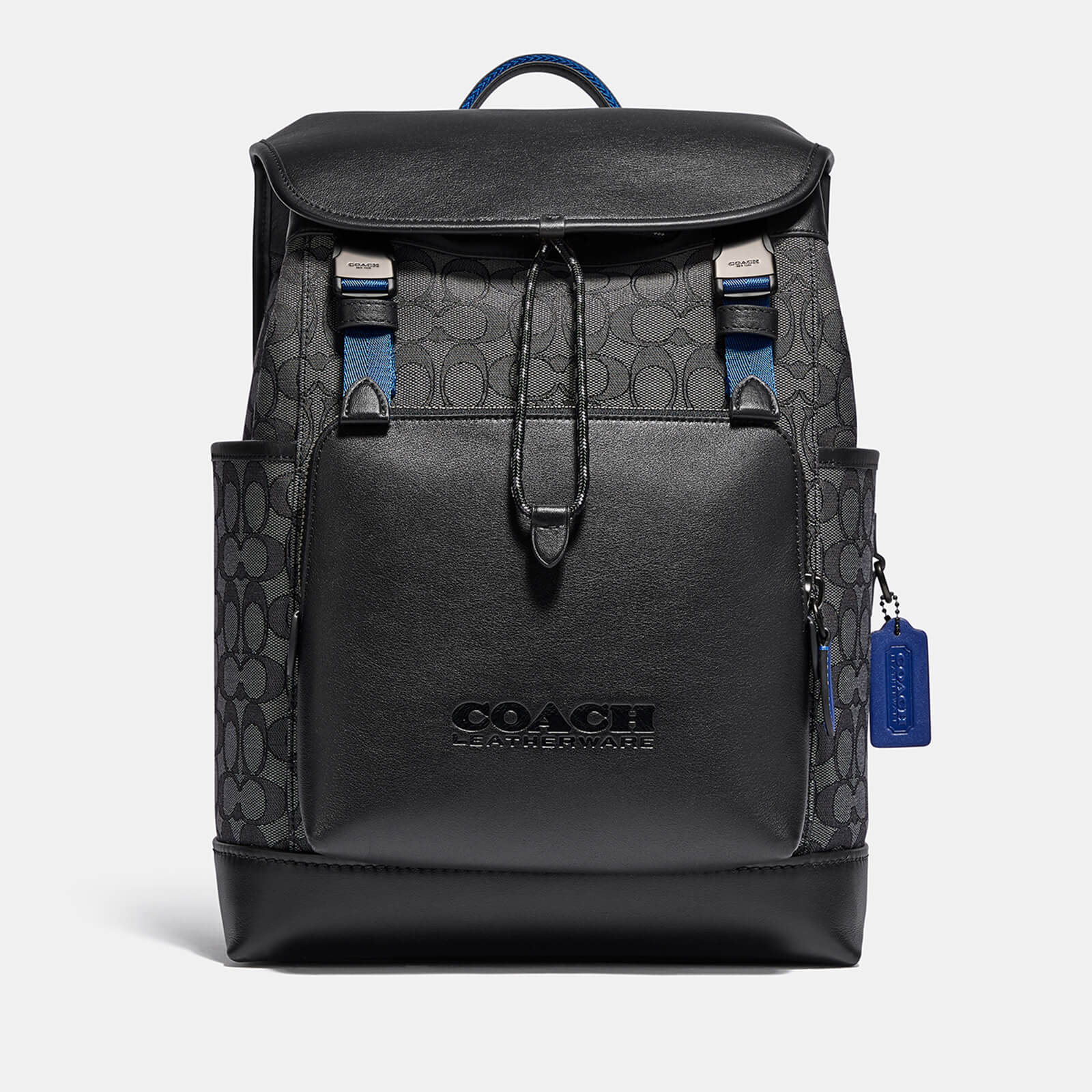 Image of Coach League Leather and Canvas Backpack