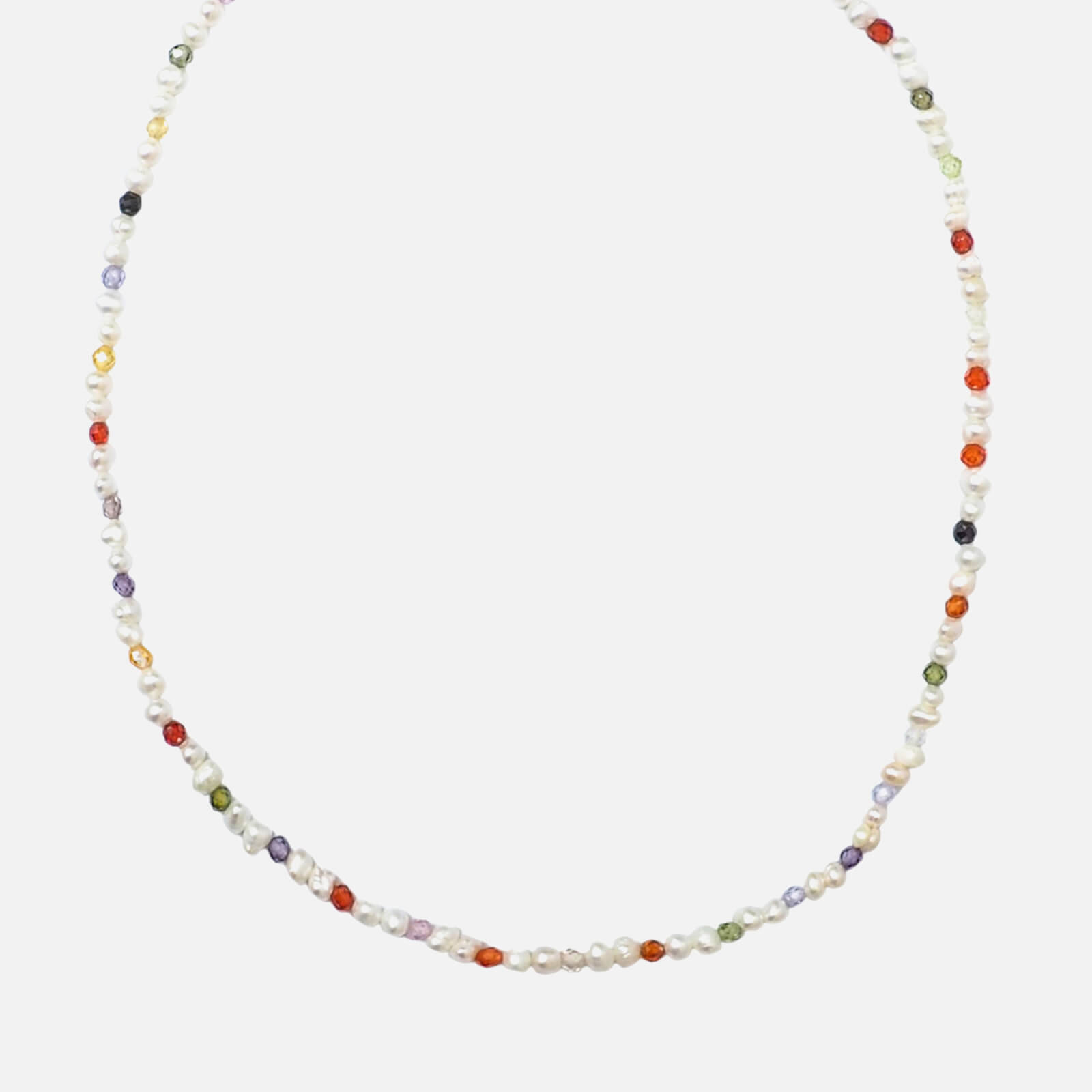 Hermina Athens Women's Pearls And Rainbows Necklace - Multi