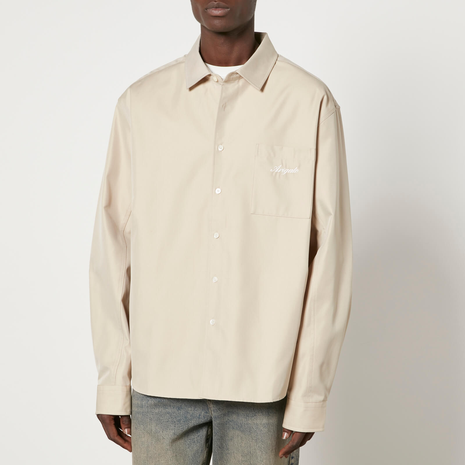 Axel Arigato Flow Logo-Embroidered Twill Overshirt - XL