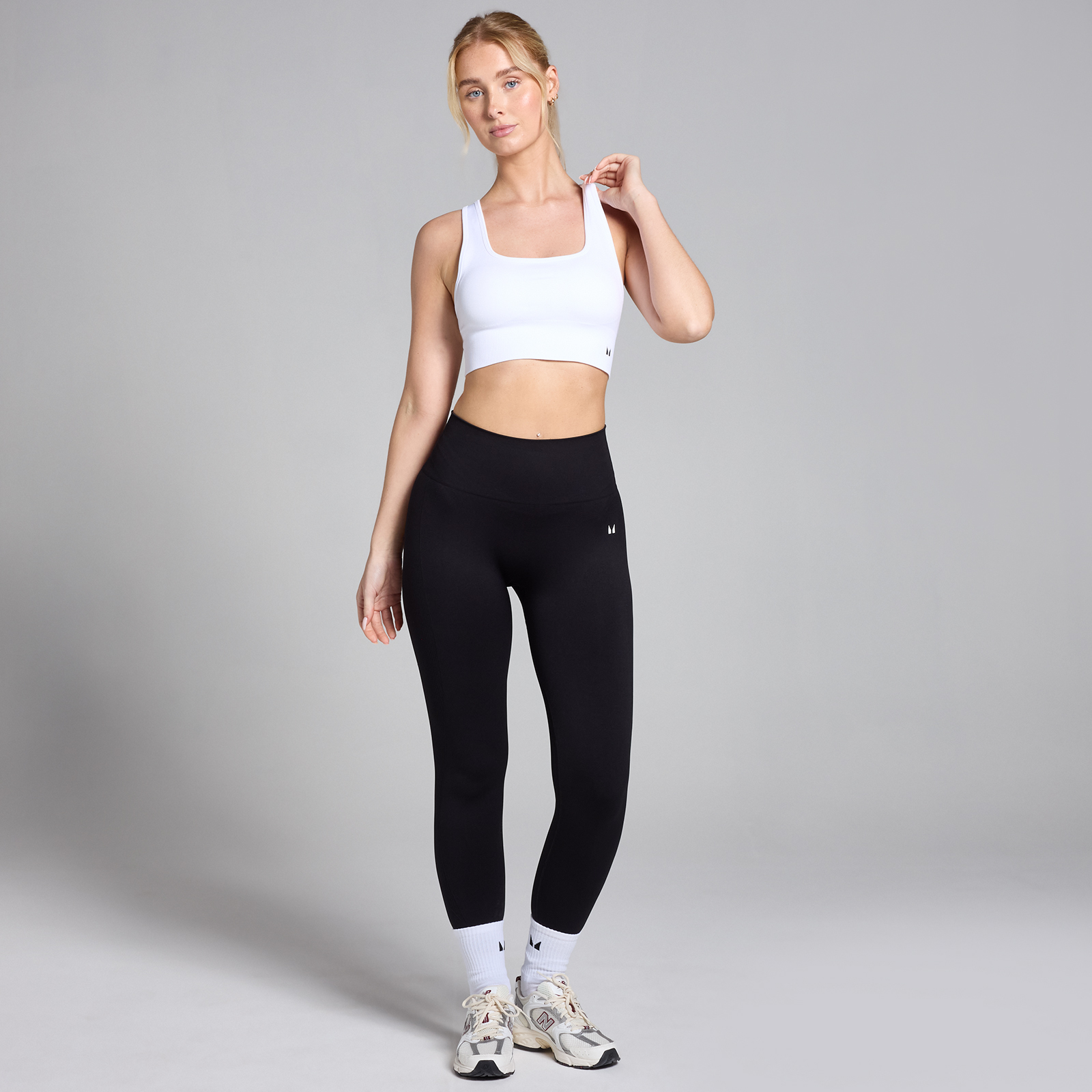 Thumbnail - MP Damen Shape Nahtloser Sport-BH – Weiß - XXS