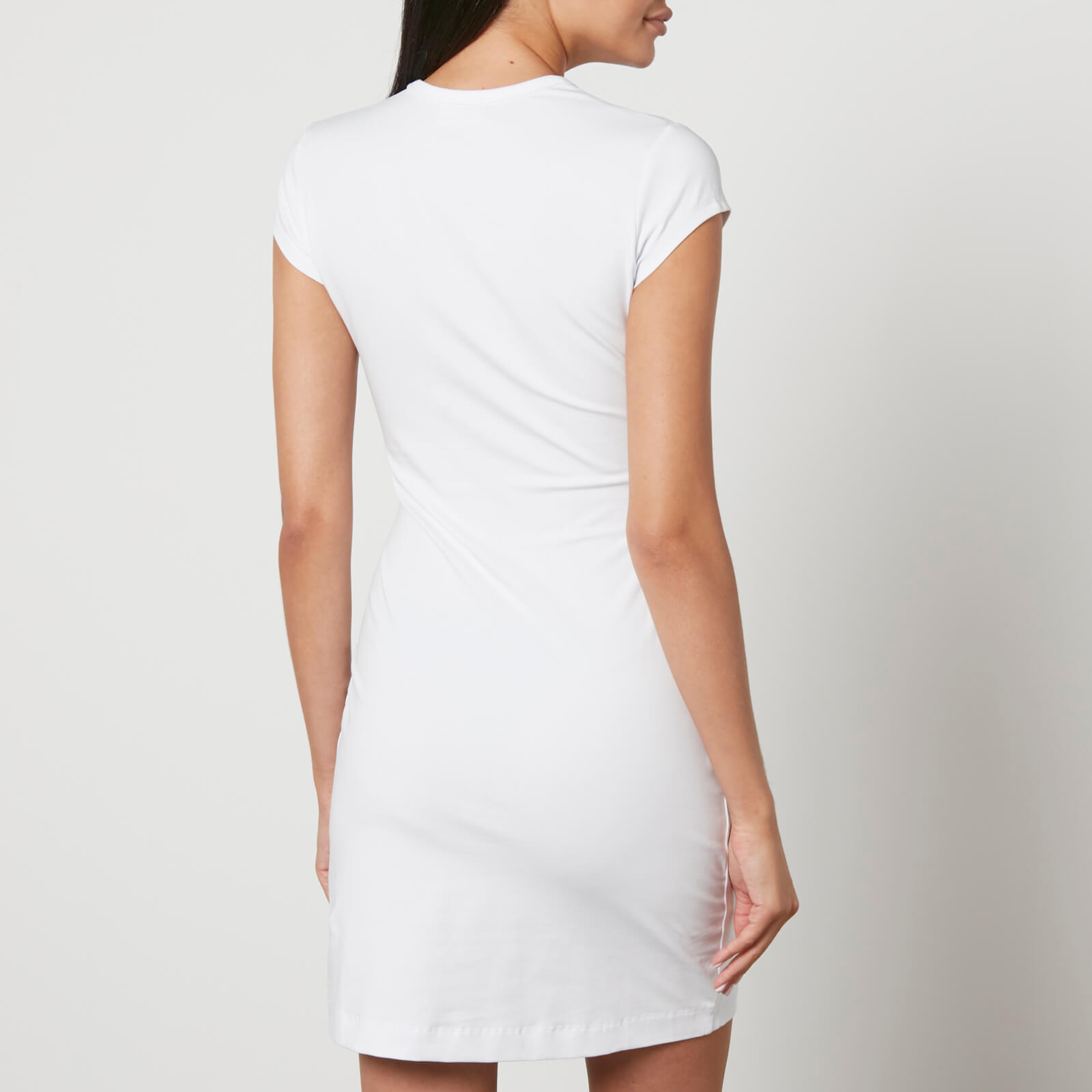 Diesel White D-Angiel Cotton-Blend Mini Dress - Women's Medium