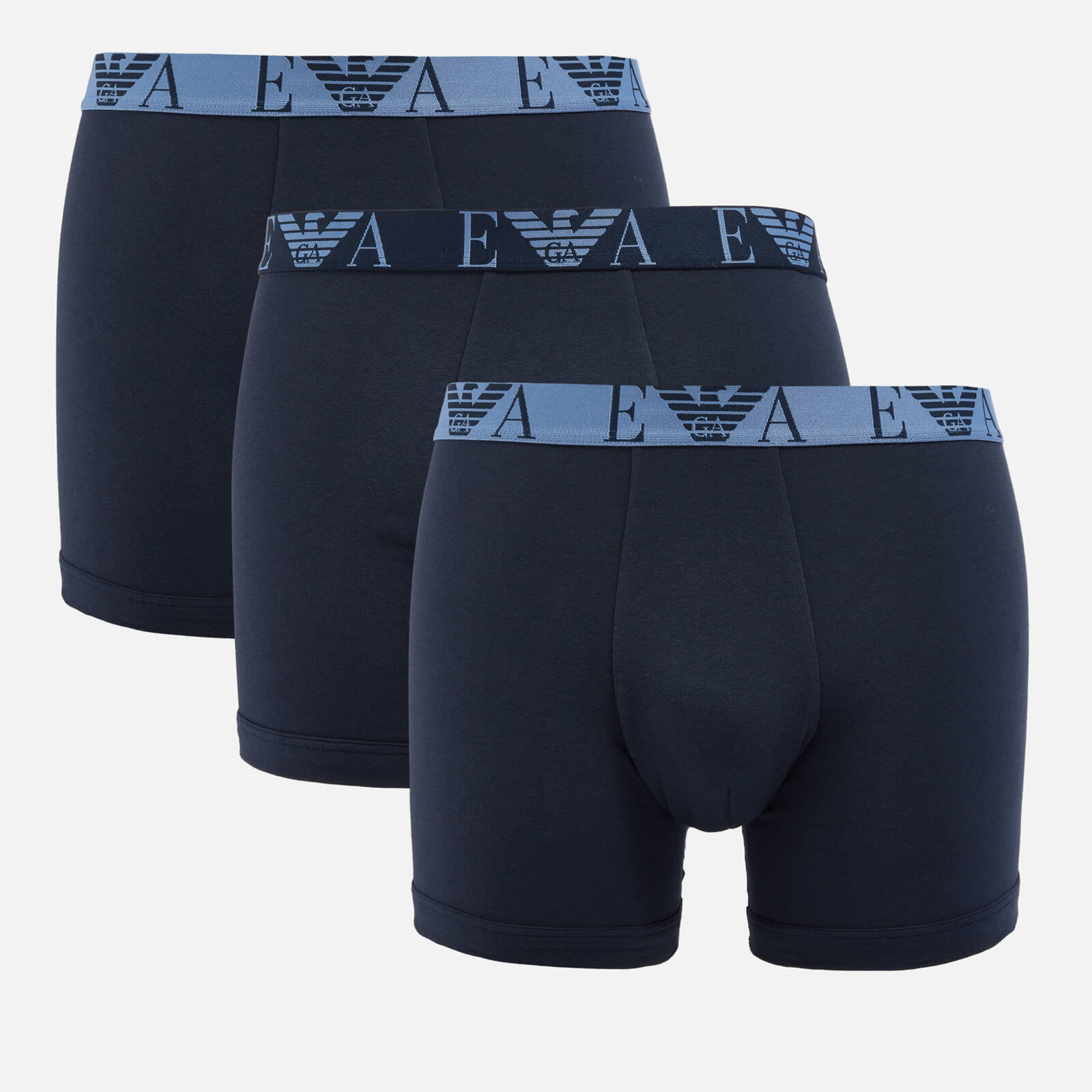 Emporio Armani Three-Pack Stretch-Cotton Jersey Longline Boxers