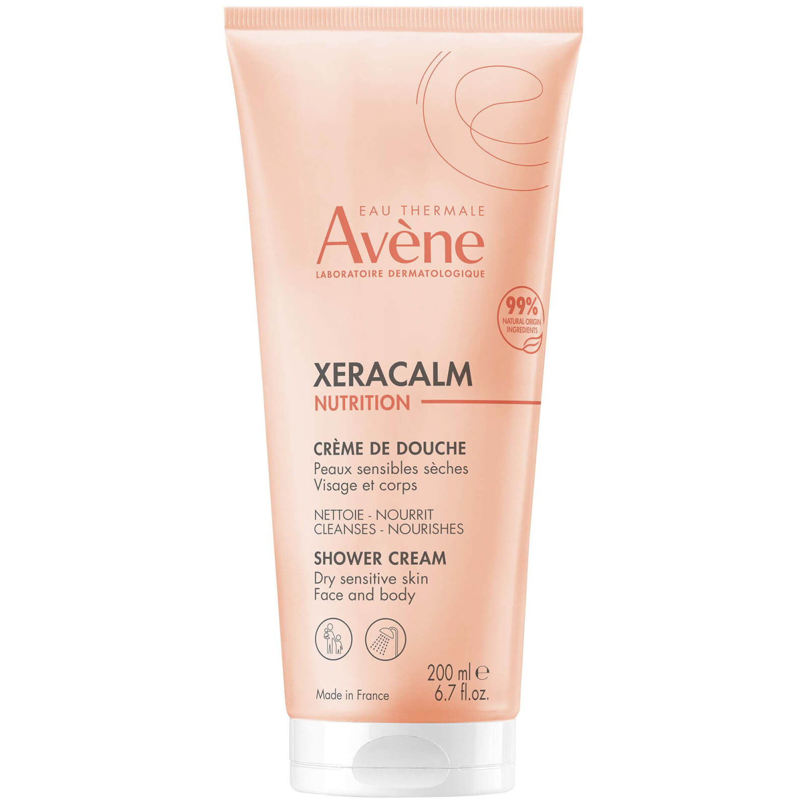 Avene Xeracalm Nutrition Shower Cream 200ml In Orange
